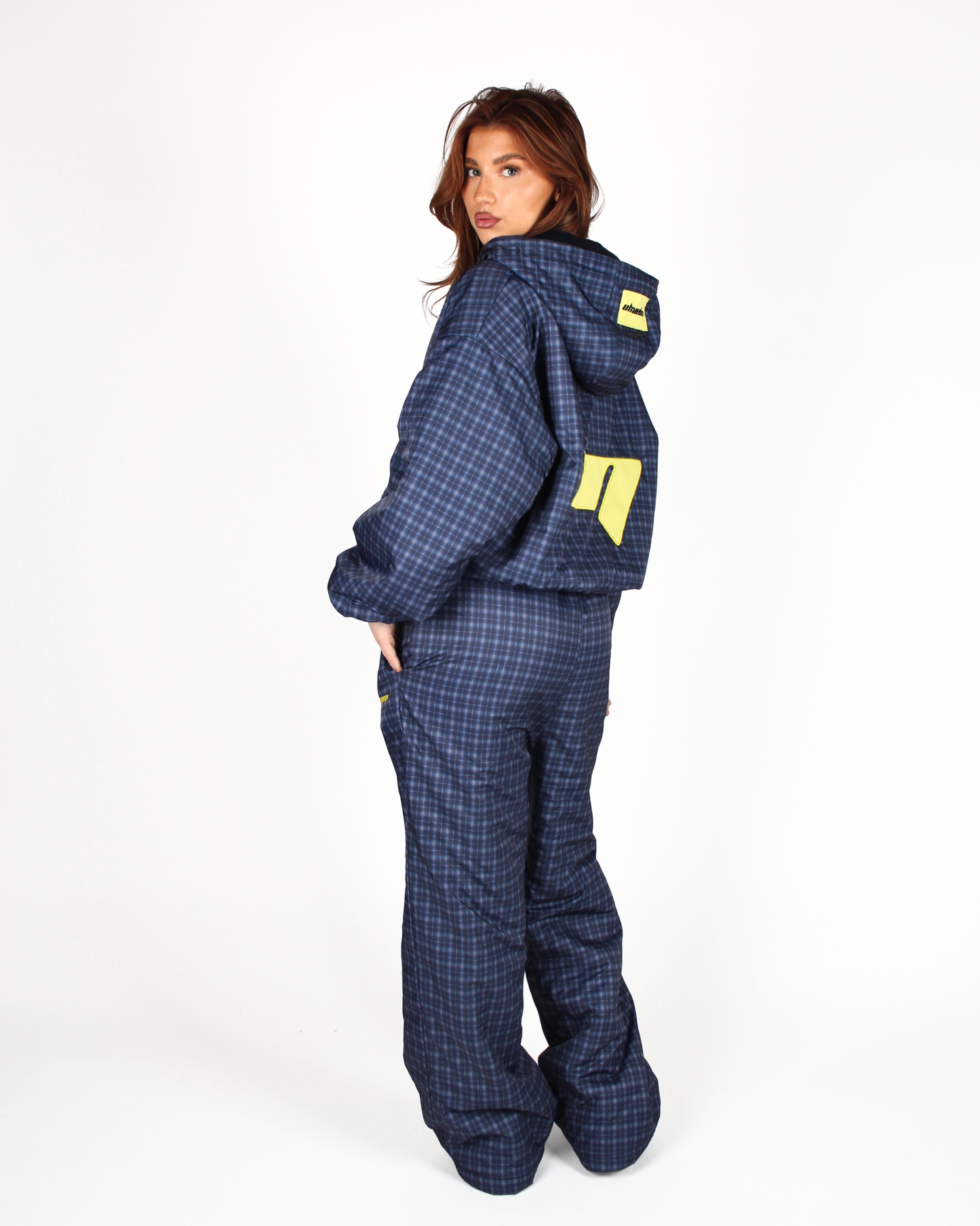 MTL Reversible Checked Jacket Navy