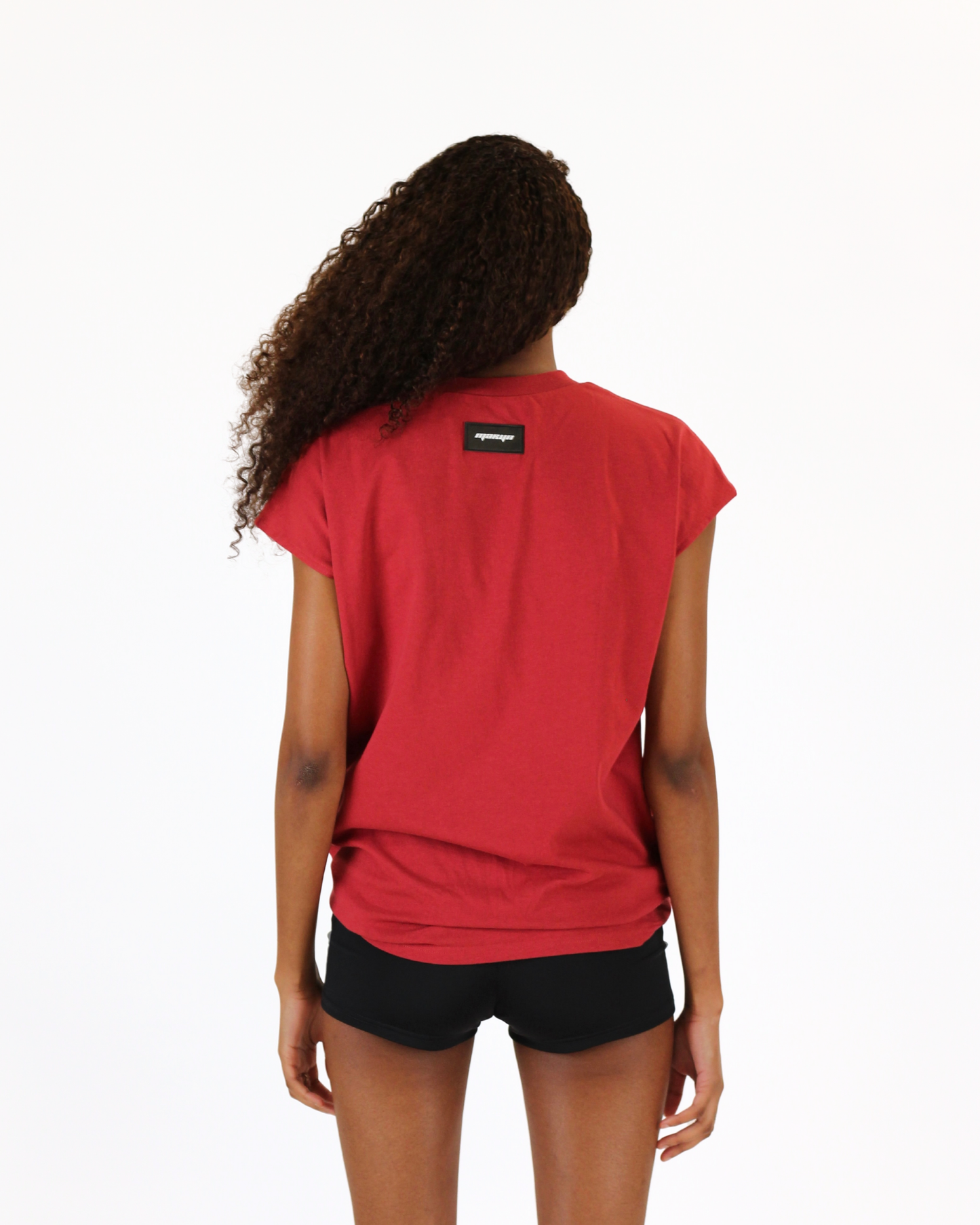 MTL Sleeveless Zipper Shirt Red