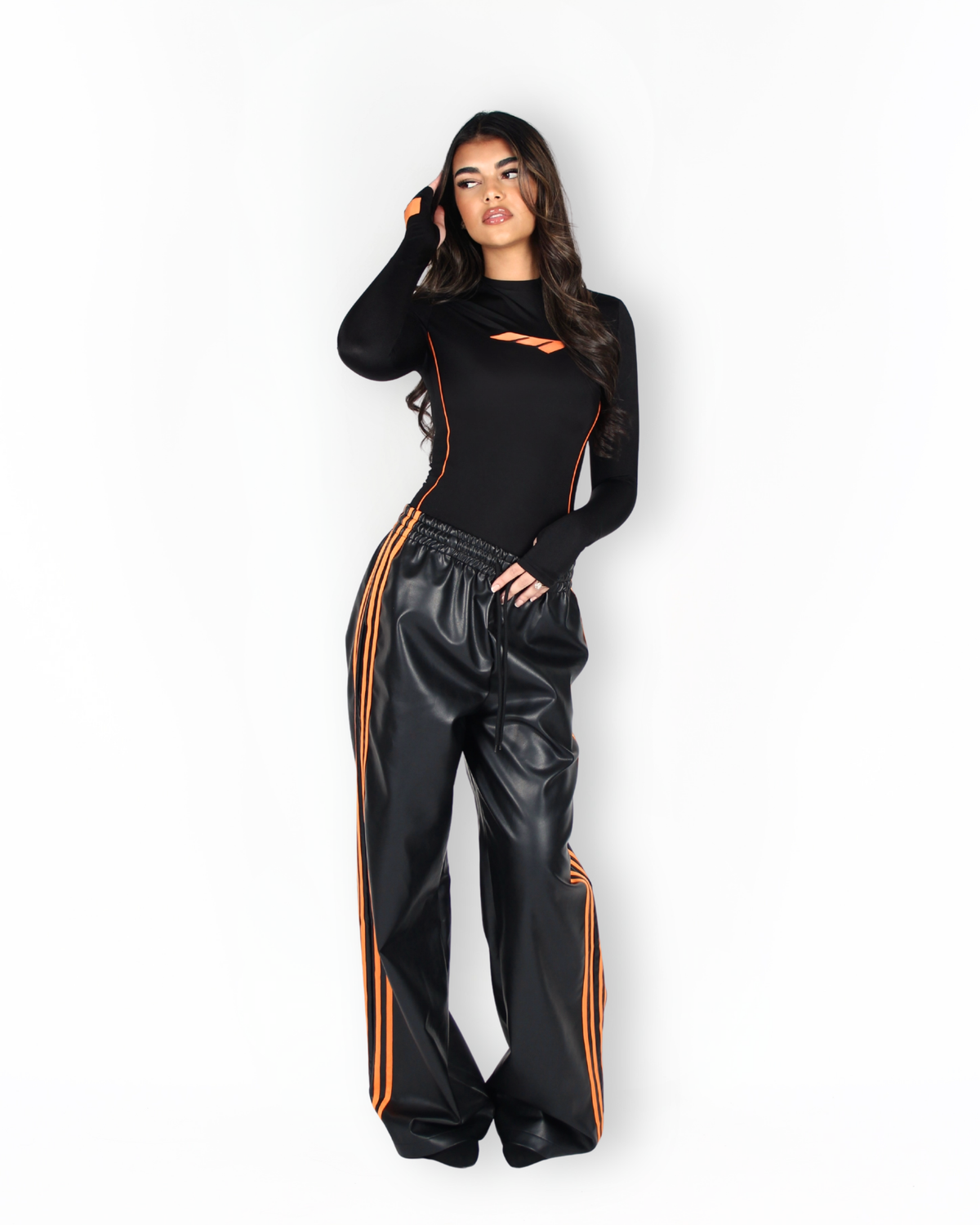 MTL Long Sleeve Bodysuit Orange