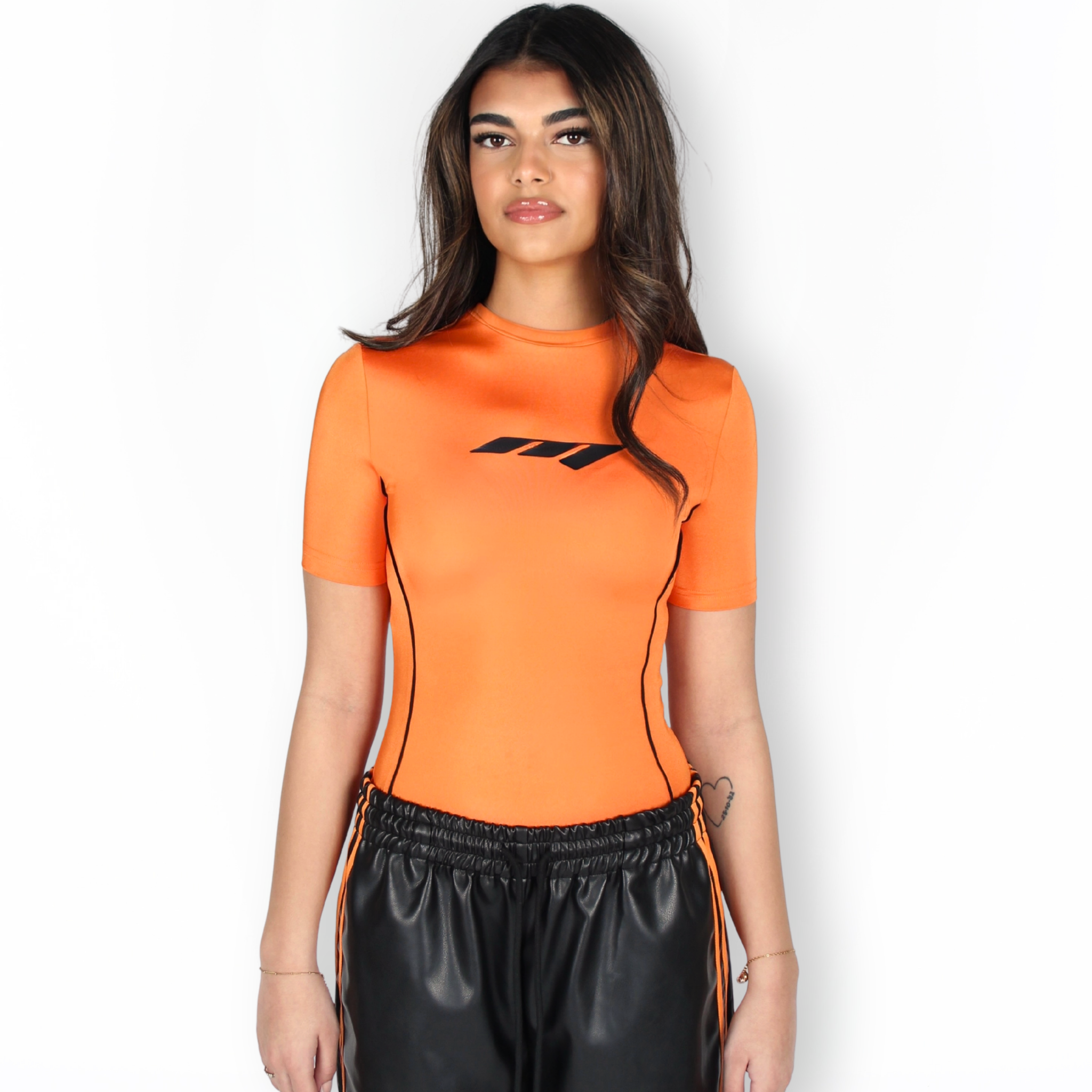 MTL Short Sleeve Bodysuit Orange