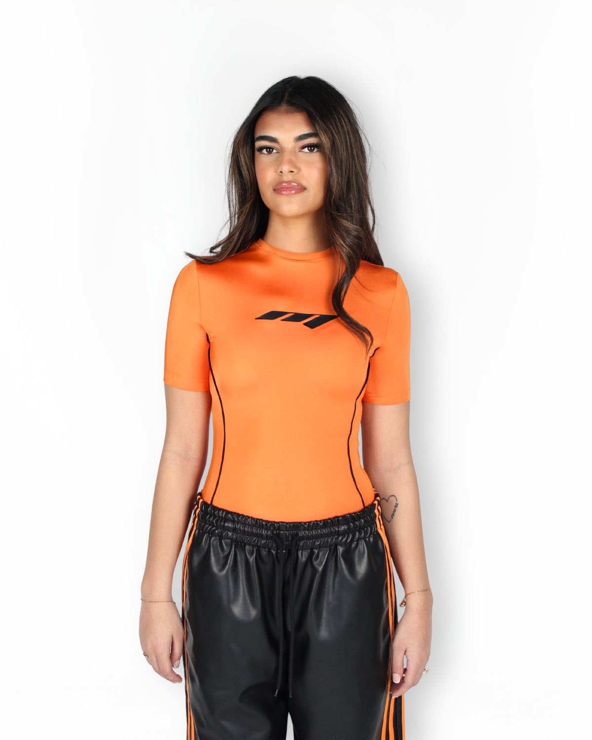 MTL Short Sleeve Bodysuit Orange
