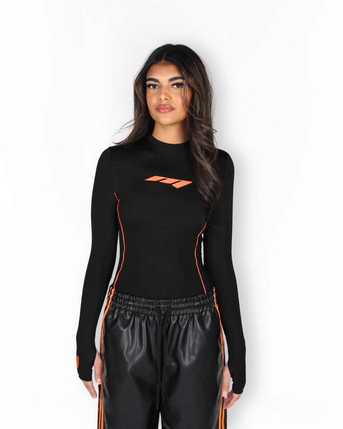 MTL Long Sleeve Bodysuit Orange