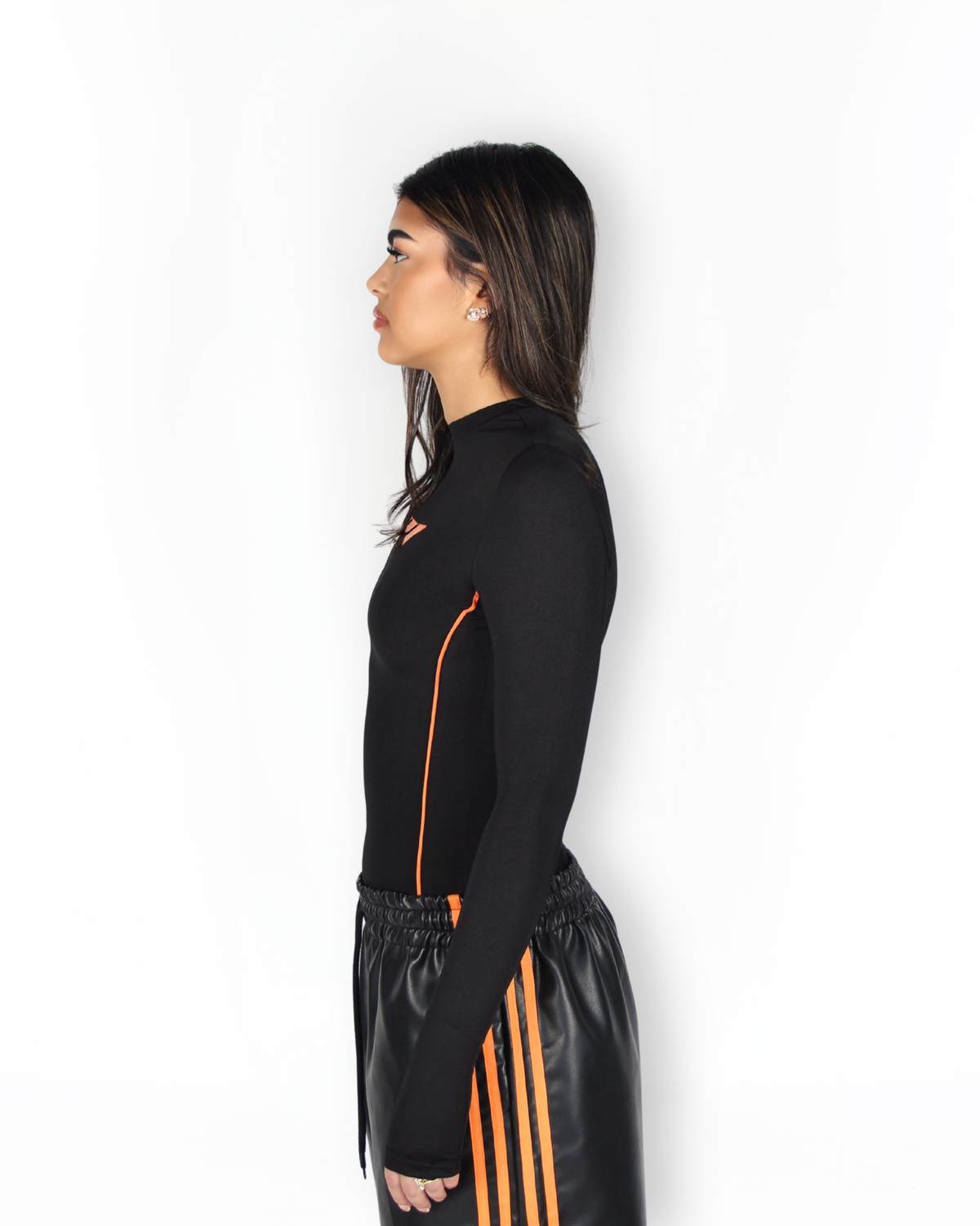 MTL Long Sleeve Bodysuit Orange