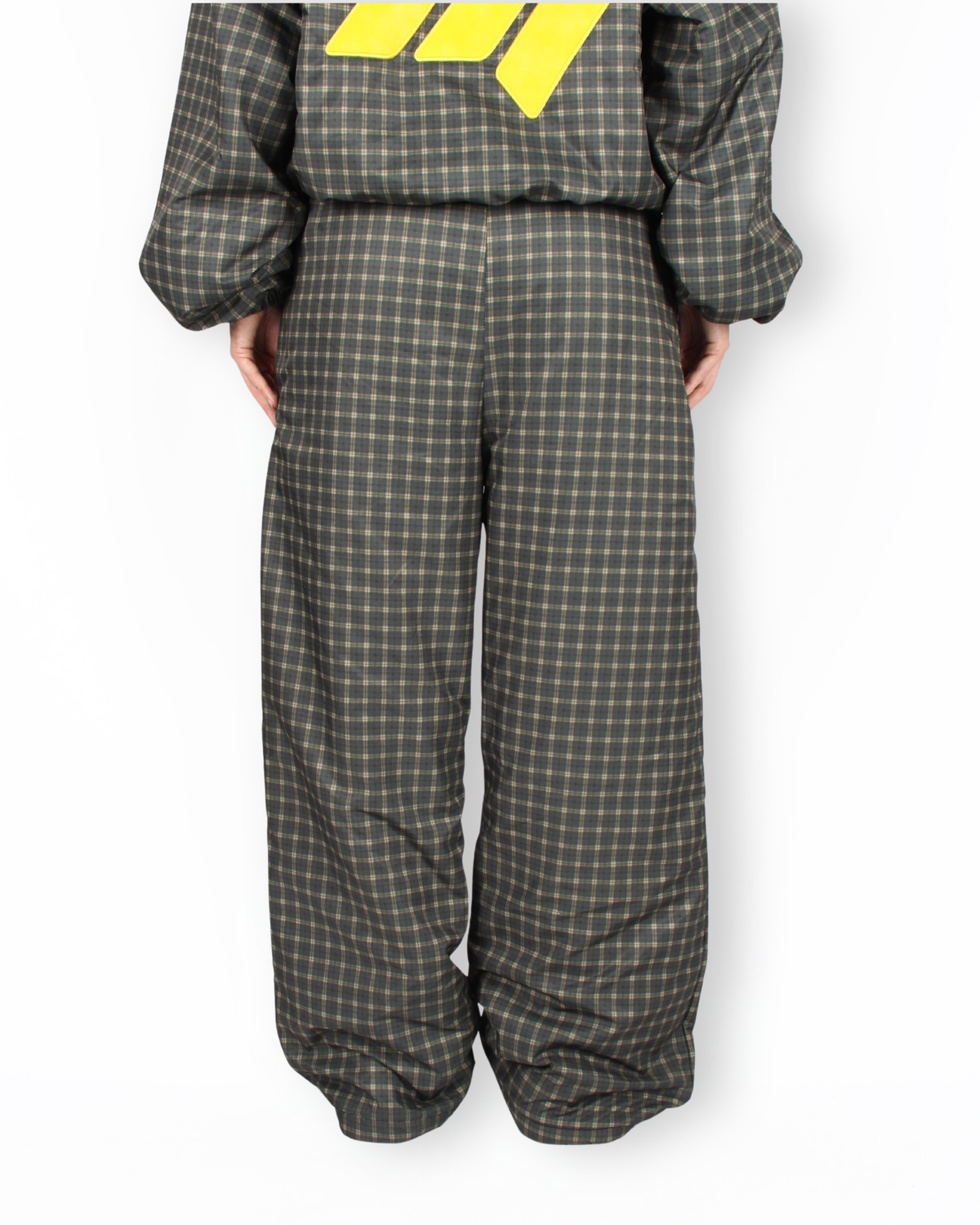 MTL Reversible Checked Pants Green