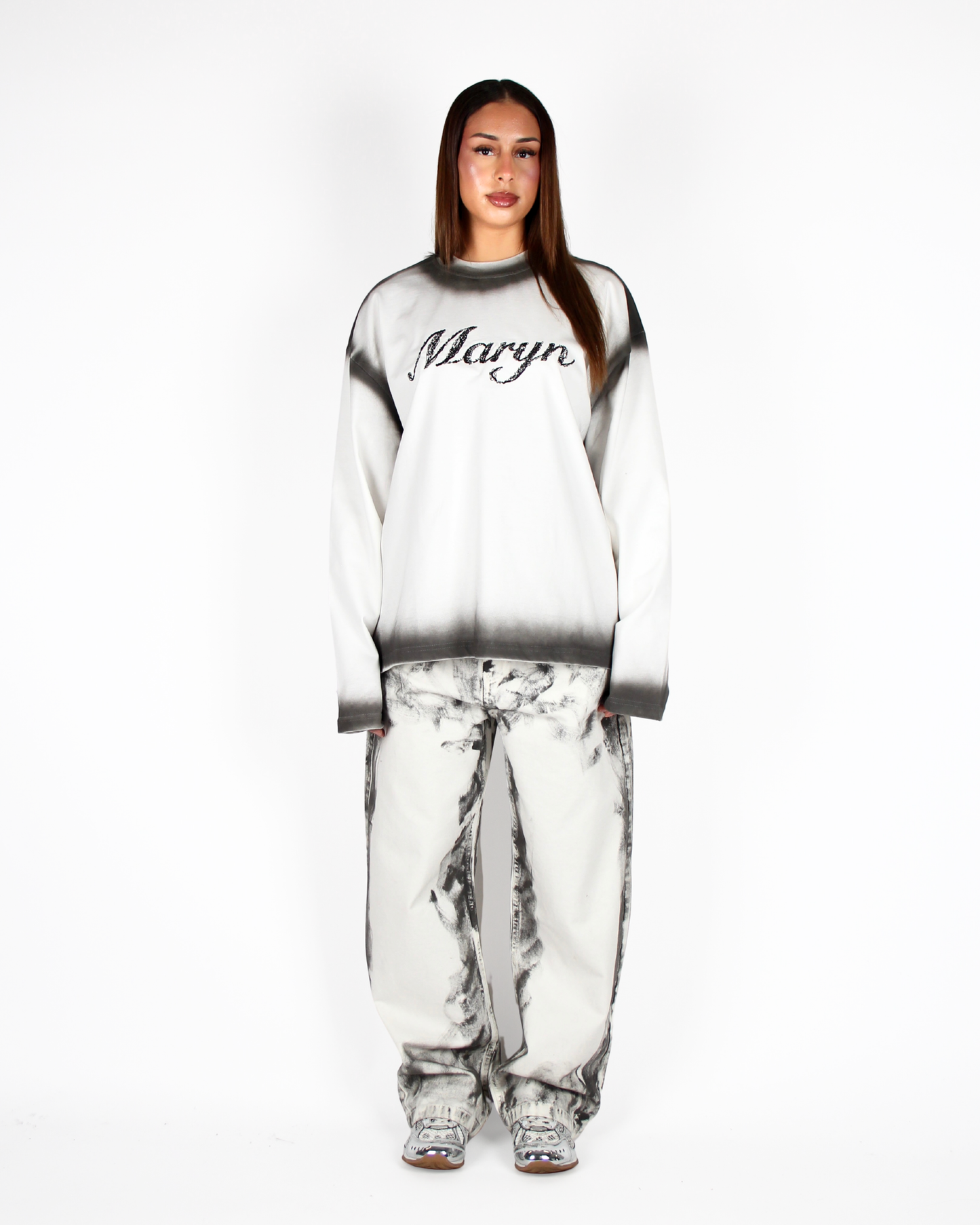 MTL Washed Longsleeve Ecru/Black