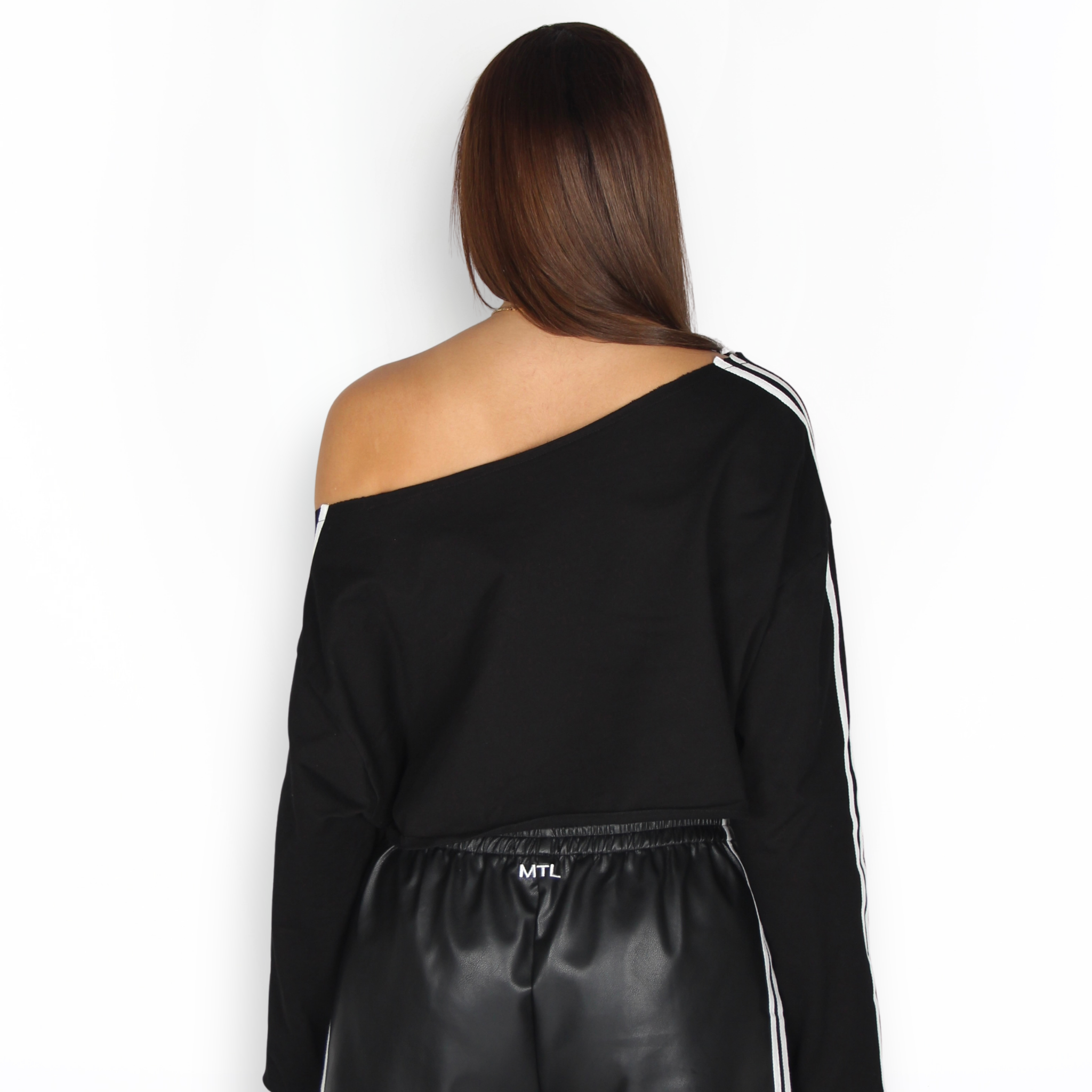 MTL One Shoulder Top Black