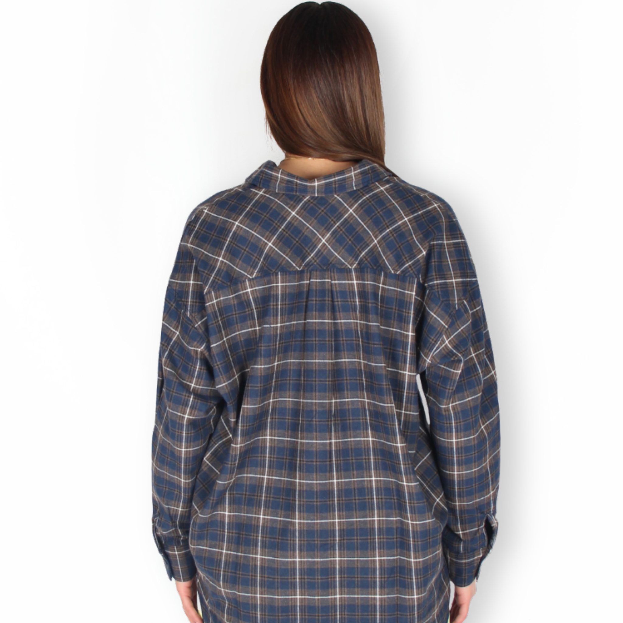Checked Flannel Navy/Brown
