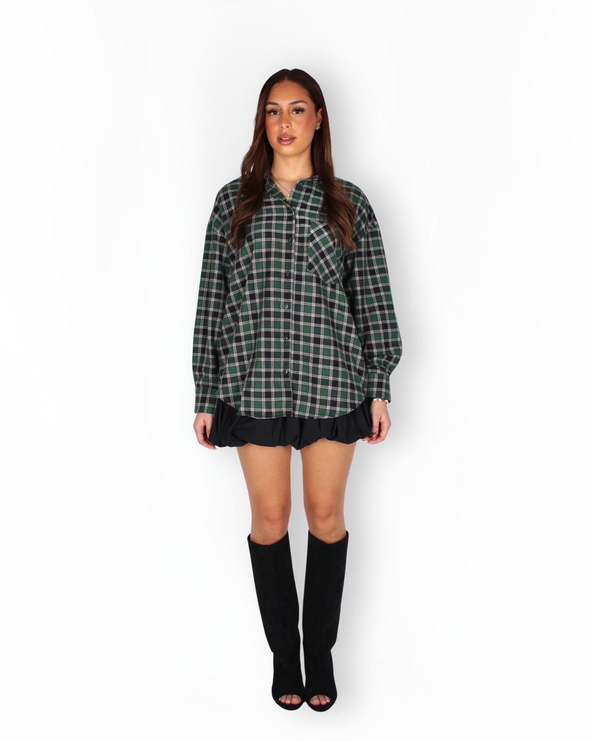 Raye Flannel Green