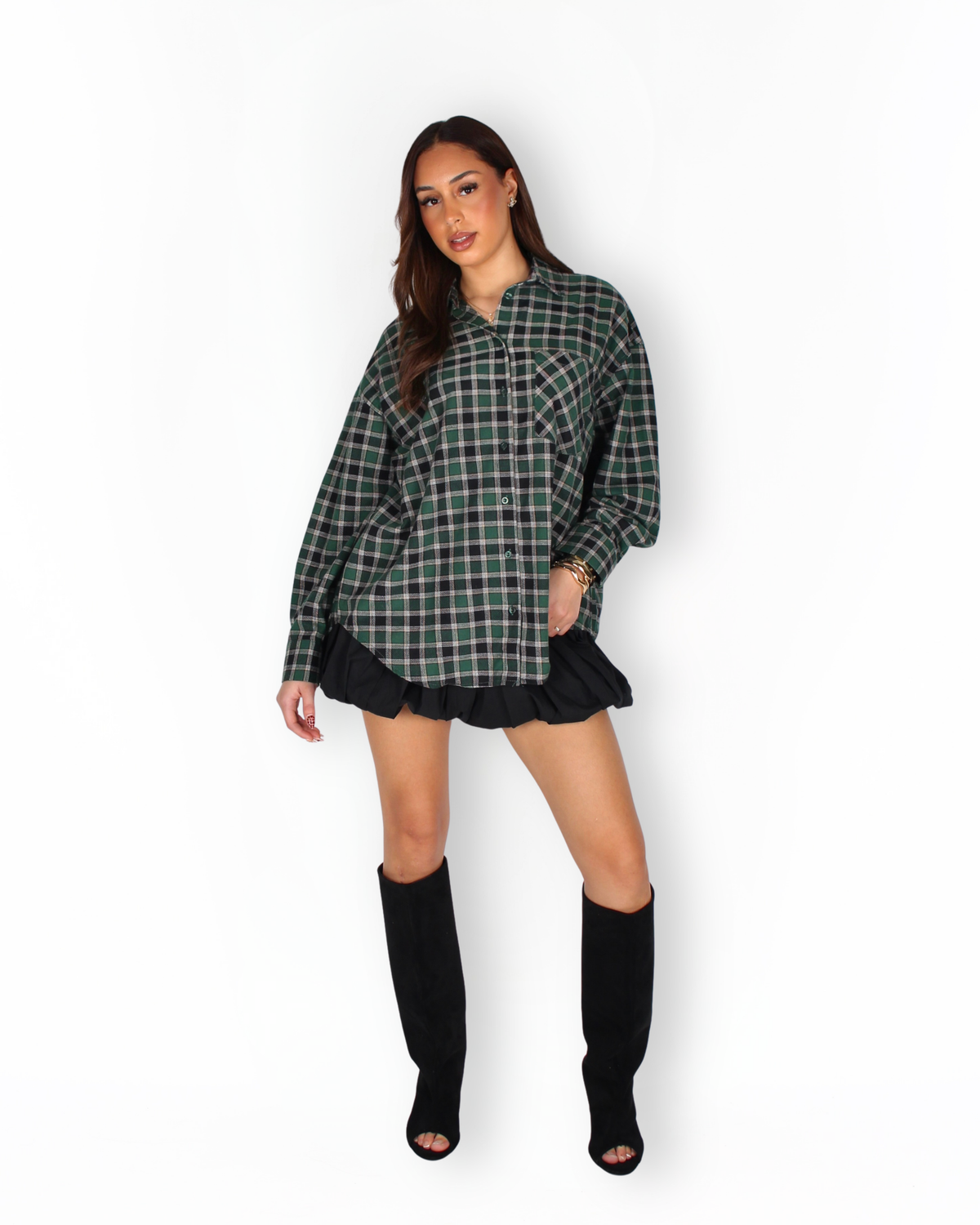 Raye Flannel Green