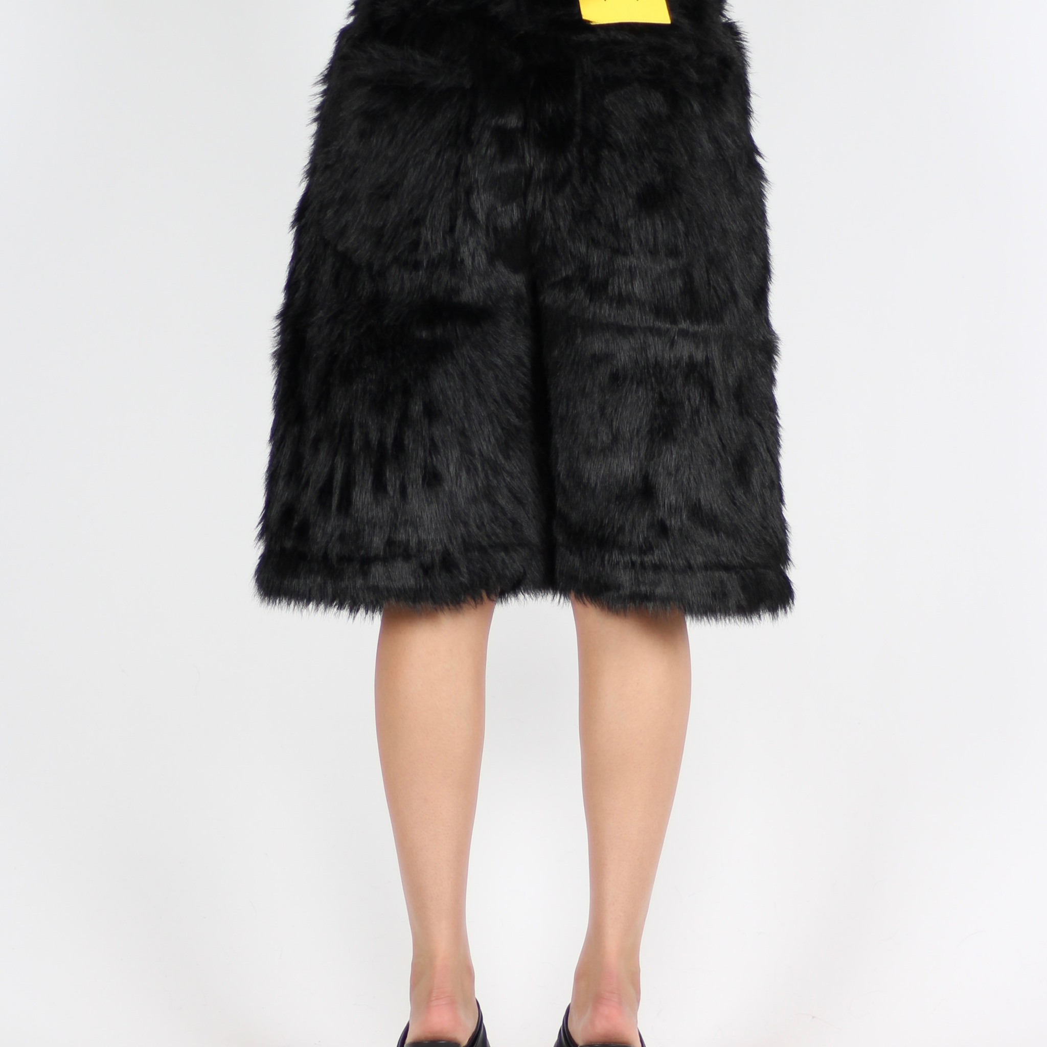 MTL Faux Fur Shorts Black