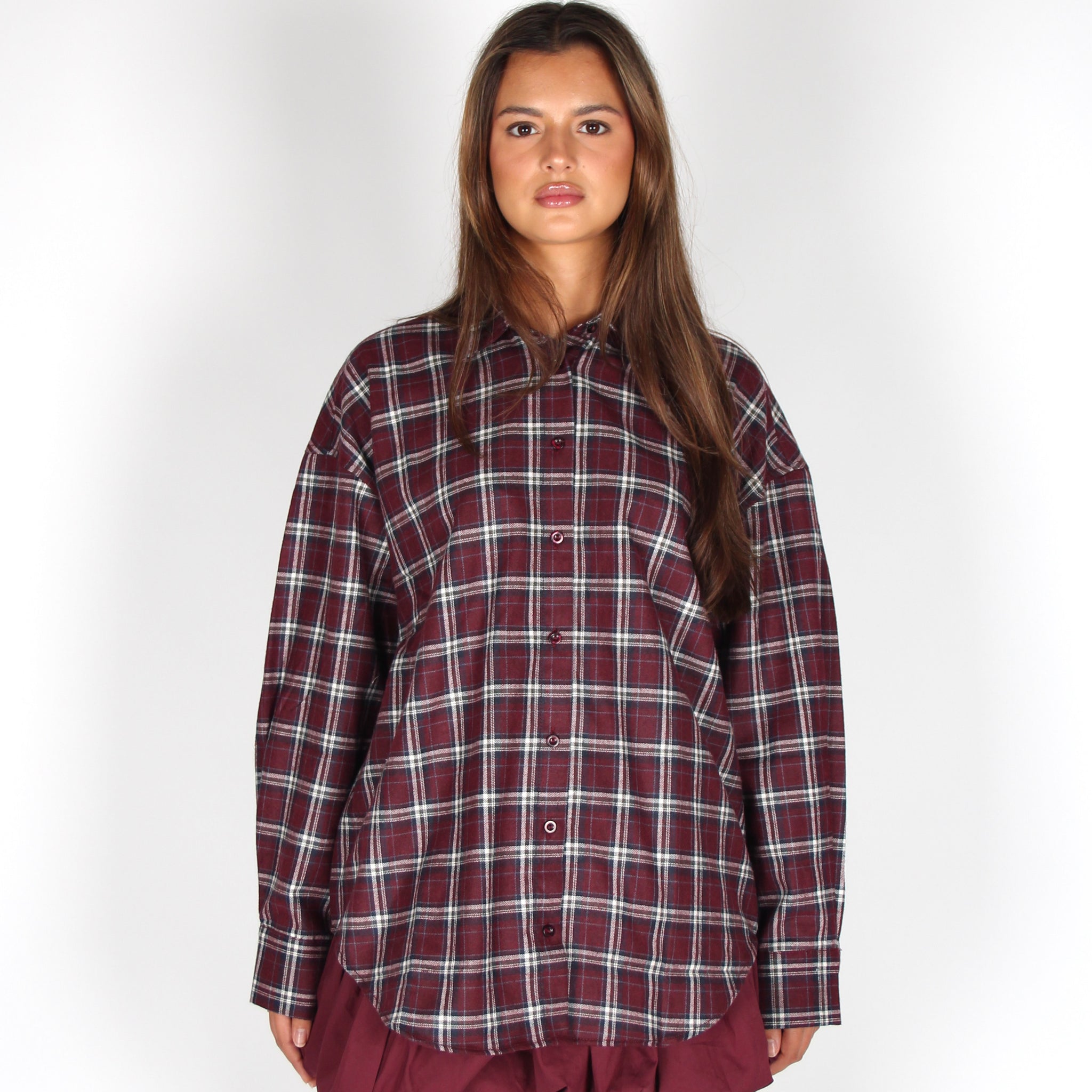 Cyza Blouse Burgundy