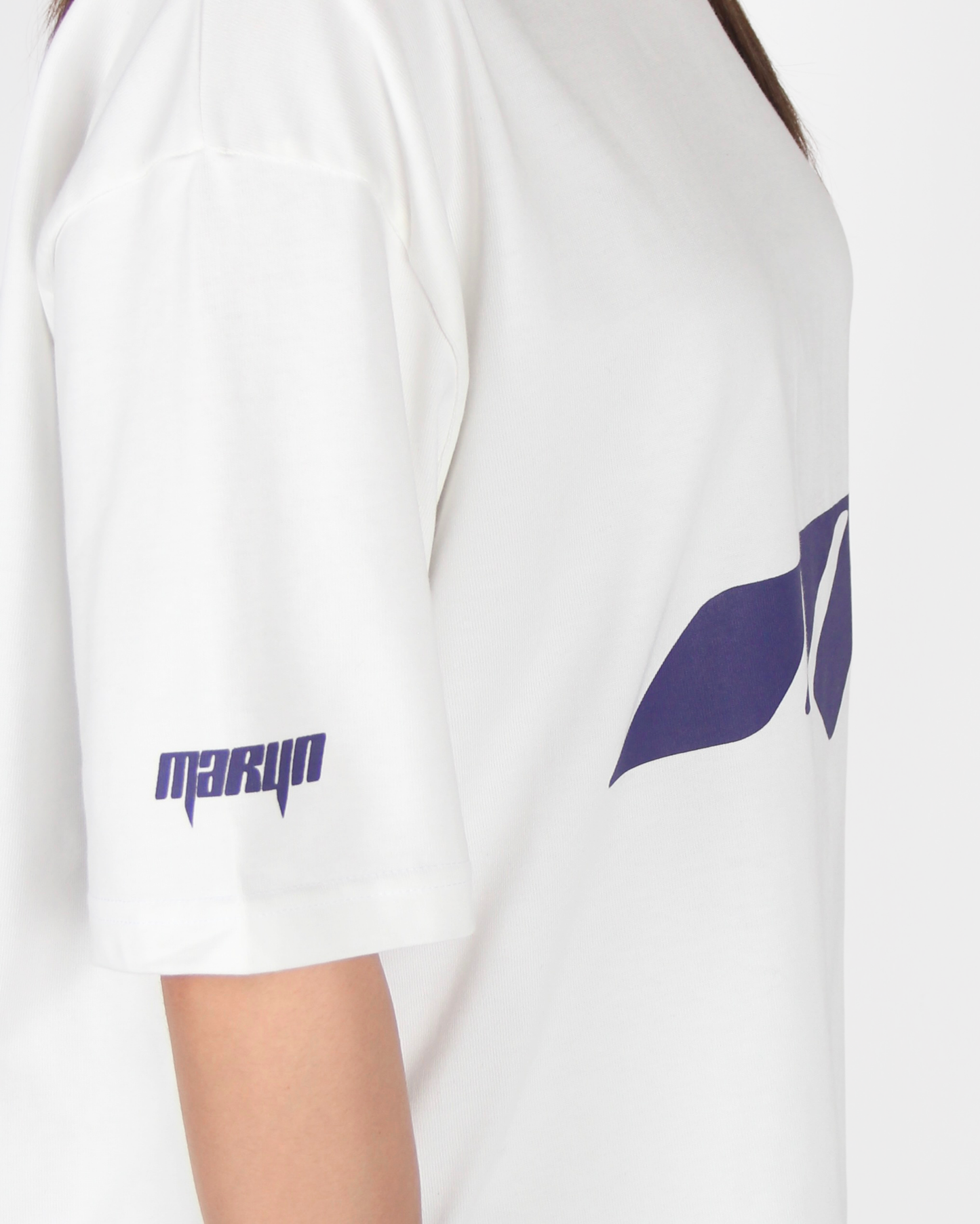 MTL Printed T-shirt Ecru/Purple