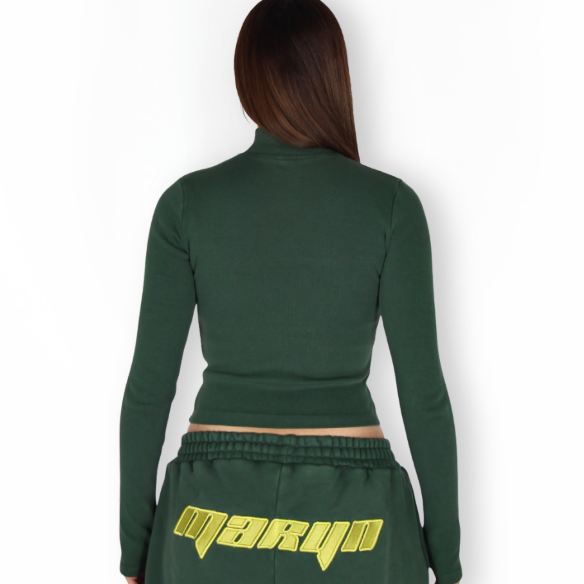 MTL Zip-Up Top Green