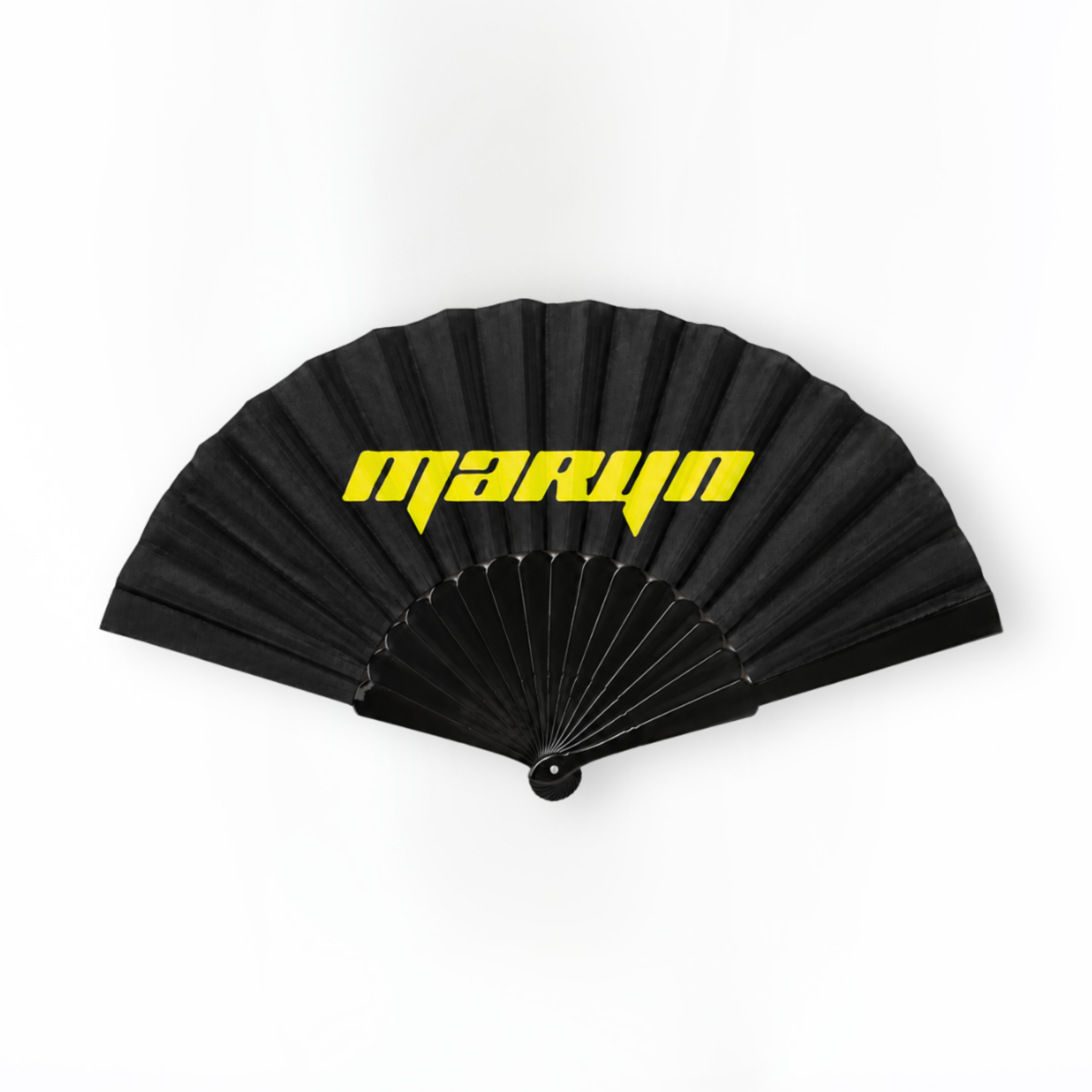 MTL Folding Hand Fan Black