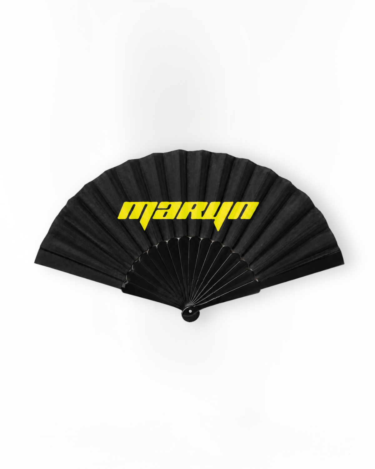 MTL Folding Hand Fan Black