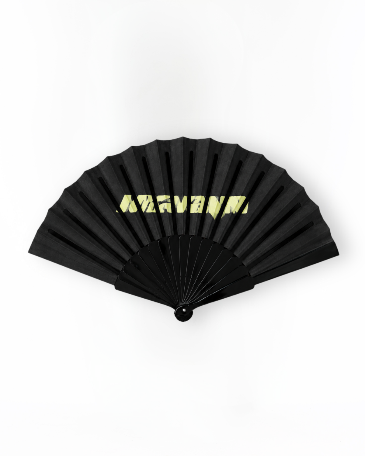 MTL Folding Hand Fan Black
