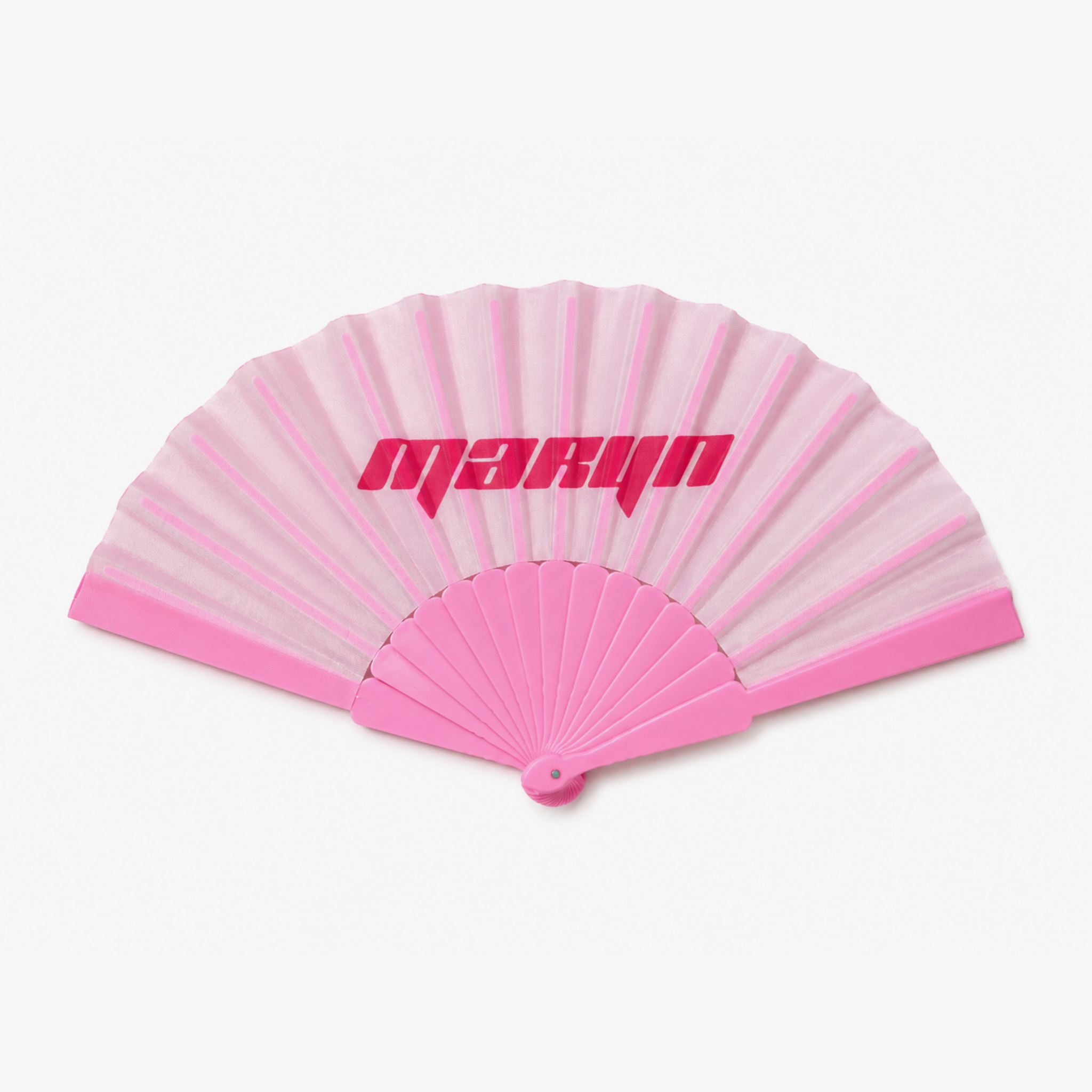 MTL Folding Hand Fan Pink