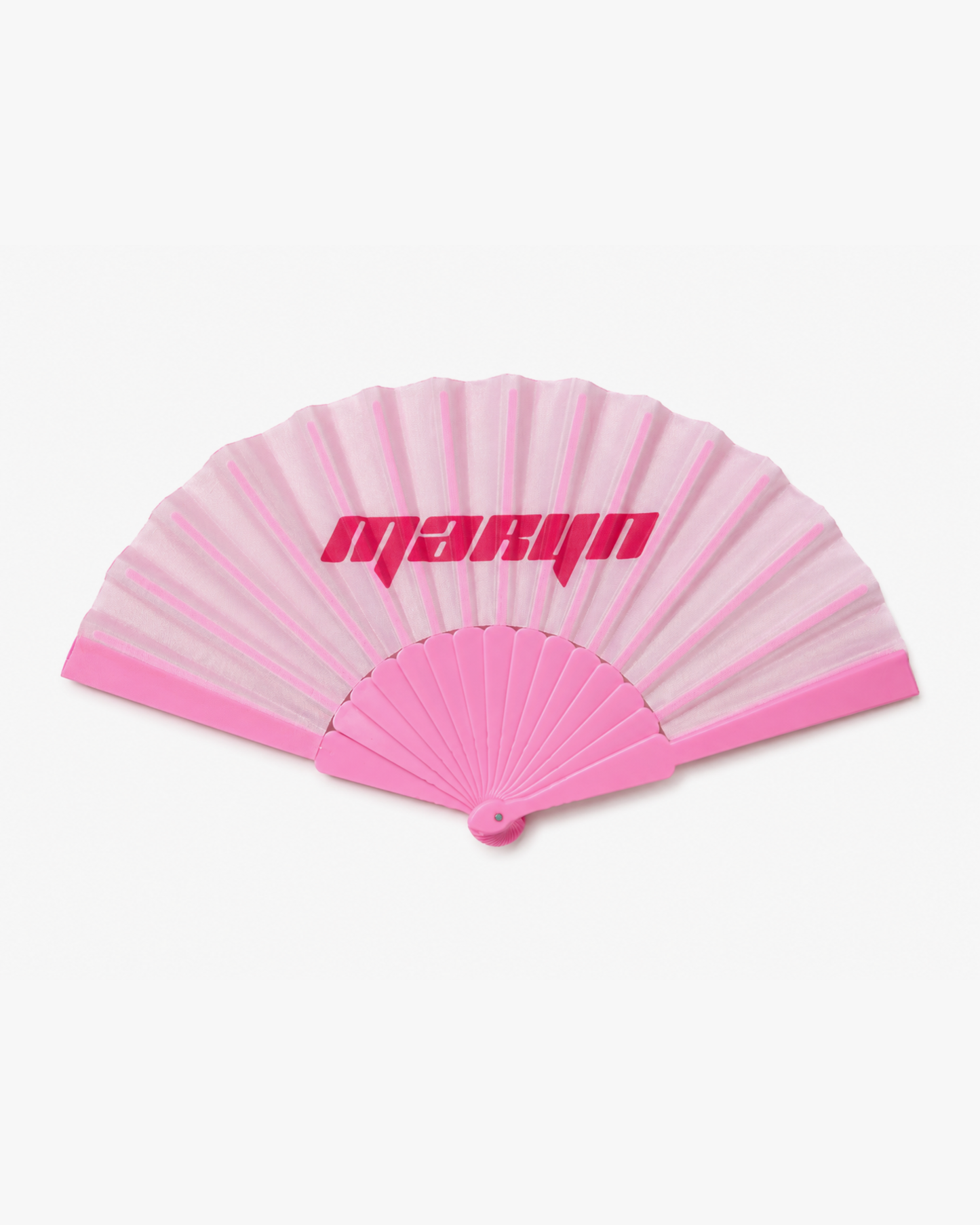 MTL Folding Hand Fan Pink