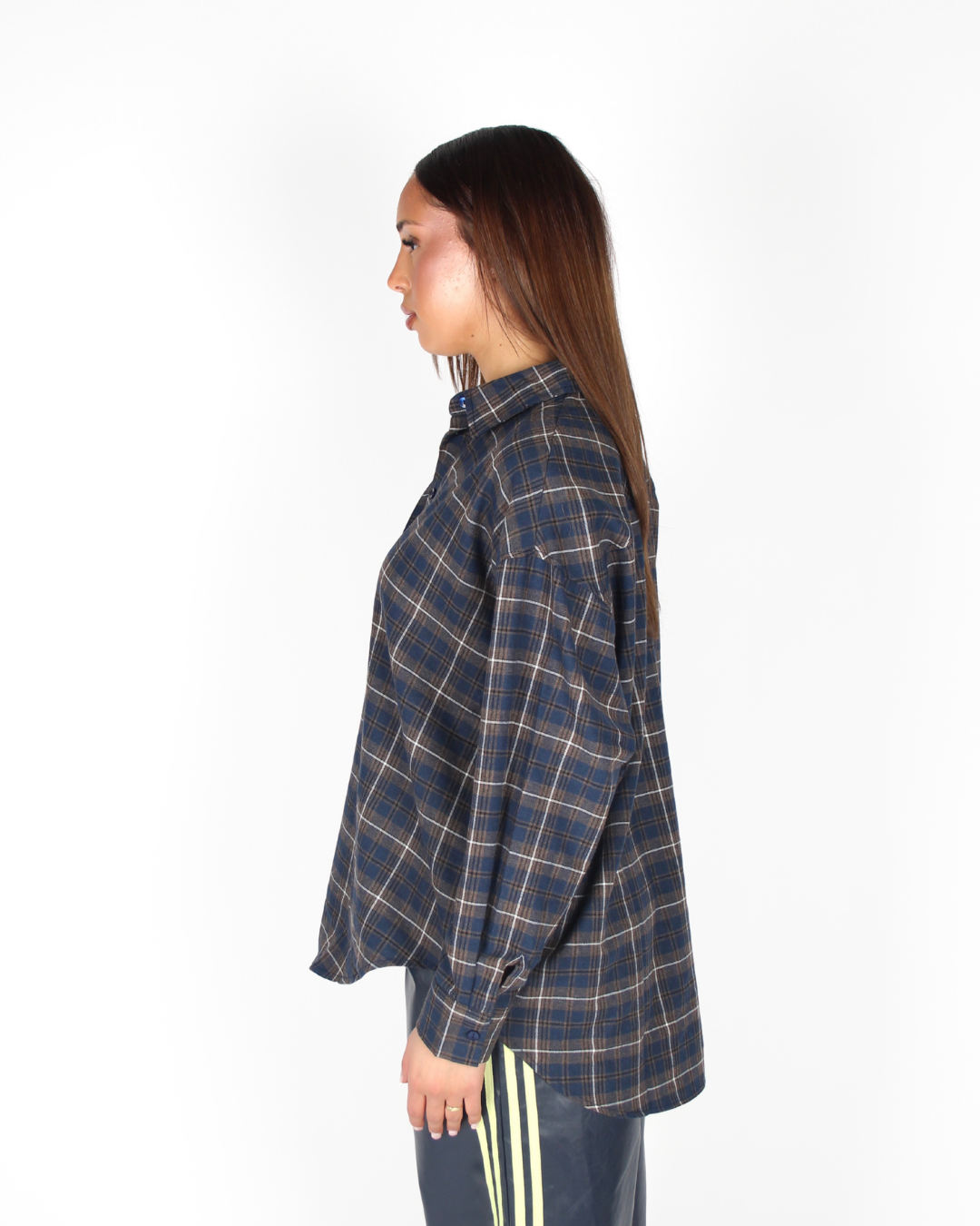 Checked Flannel Navy/Brown