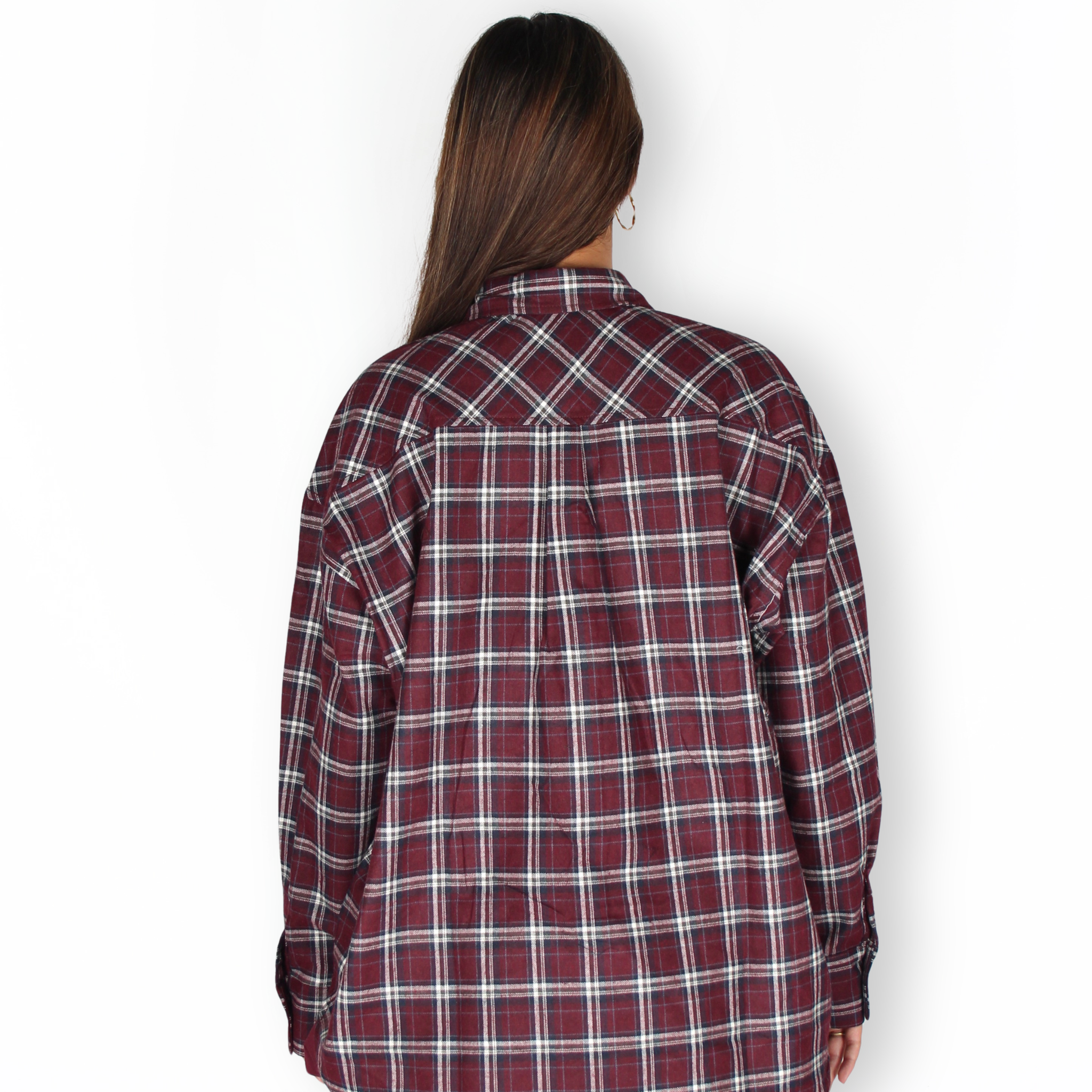 Cyza Flannel Burgundy