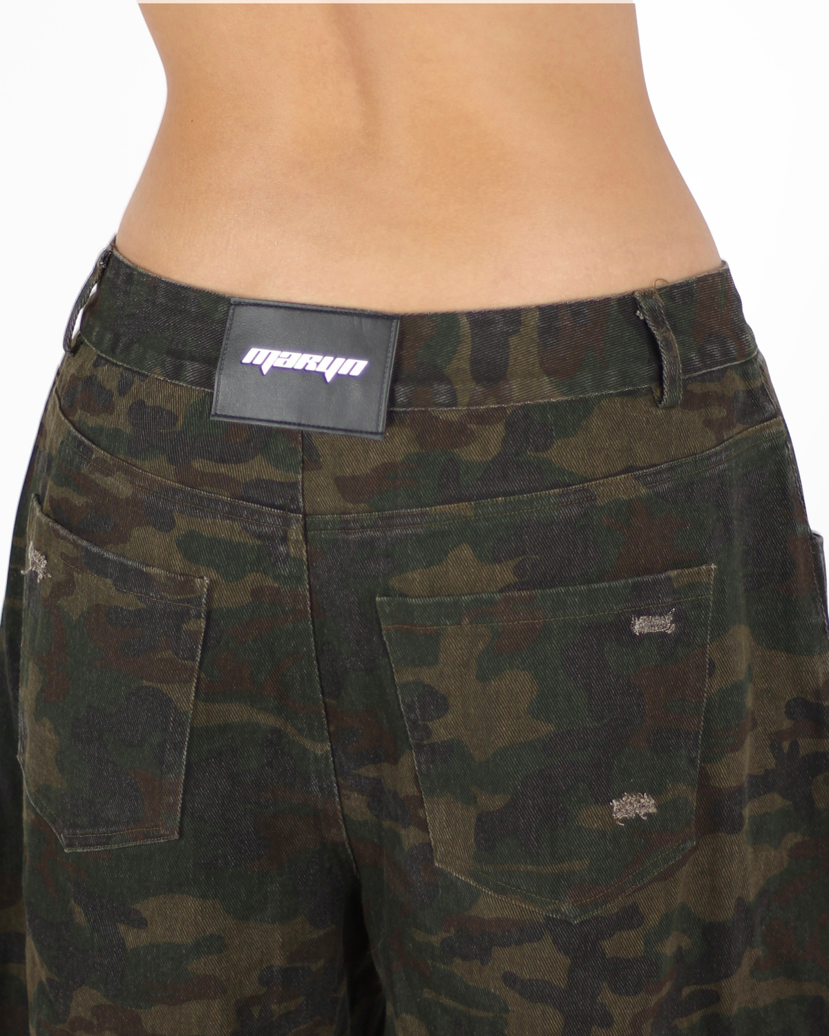 MTL Camouflage Distressed Jorts