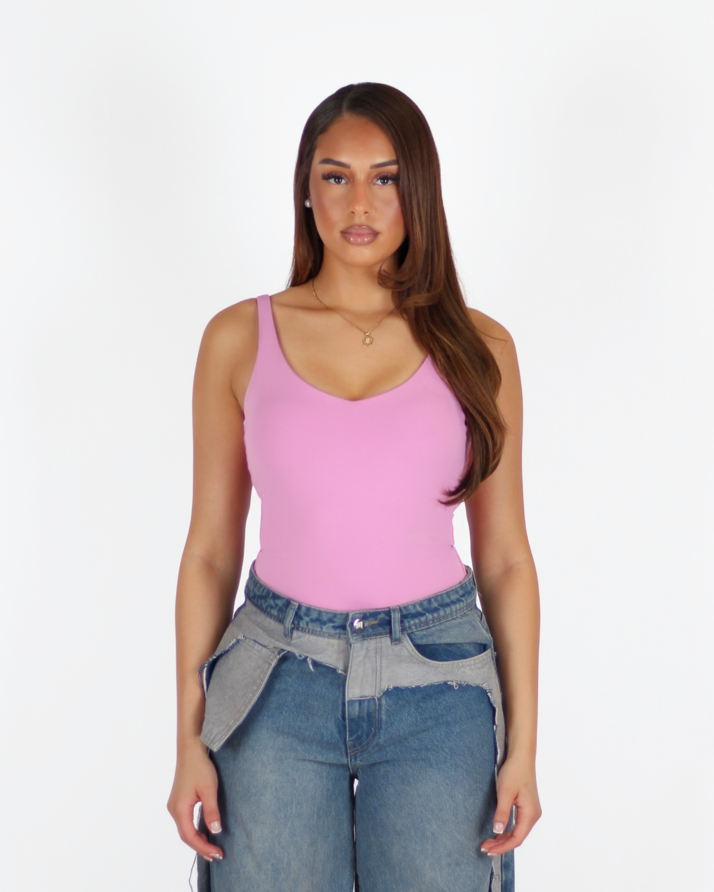 PRE-ORDER MTL Sculpting Label Bodysuit Pink