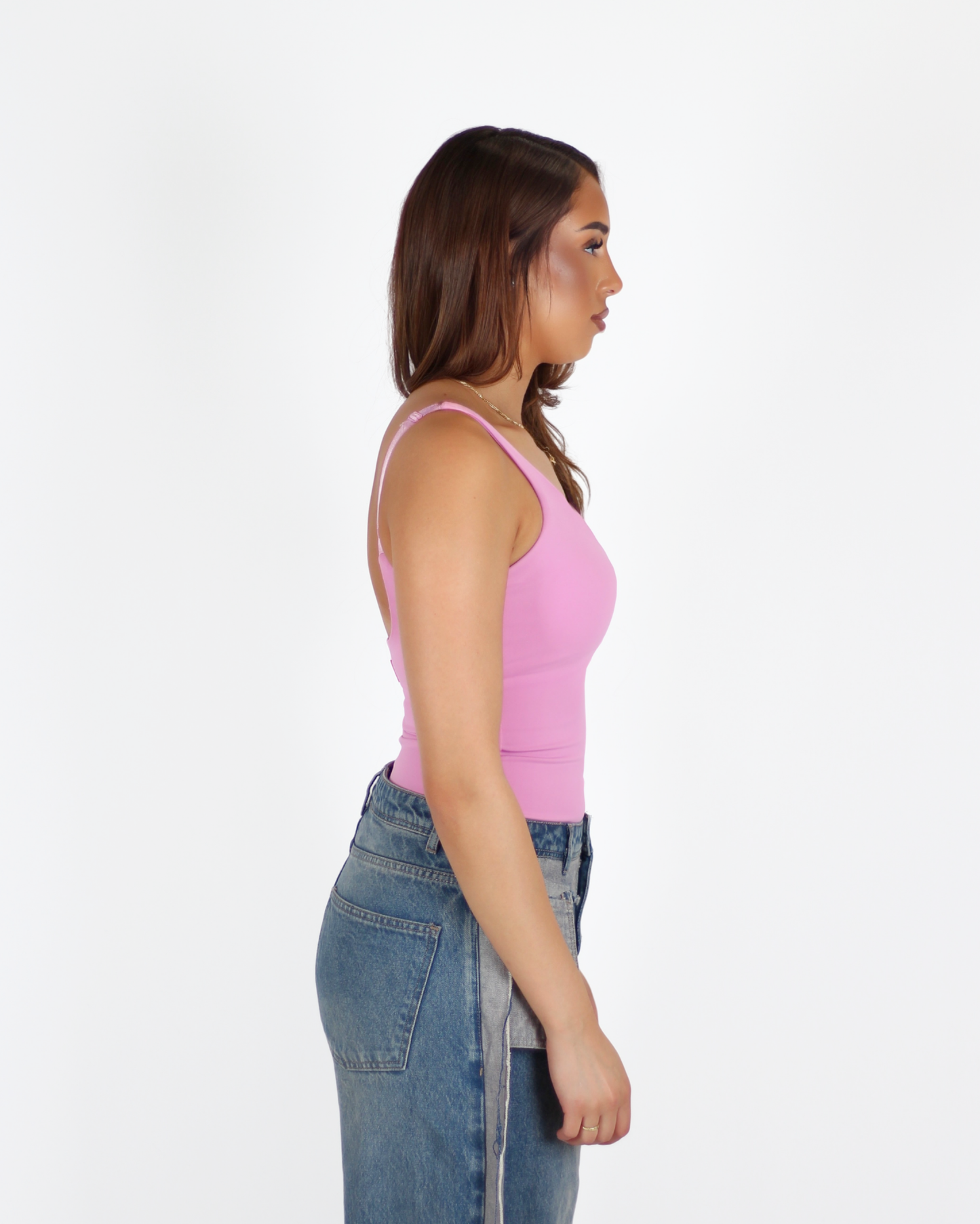 MTL Sculpting Label Bodysuit Pink
