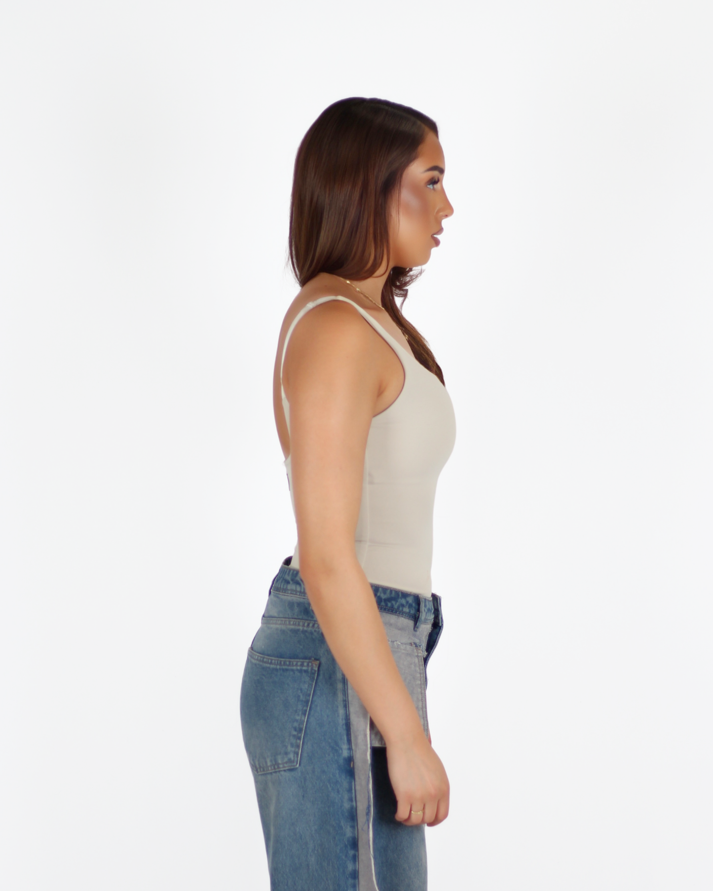 MTL Sculpting Label Bodysuit Beige