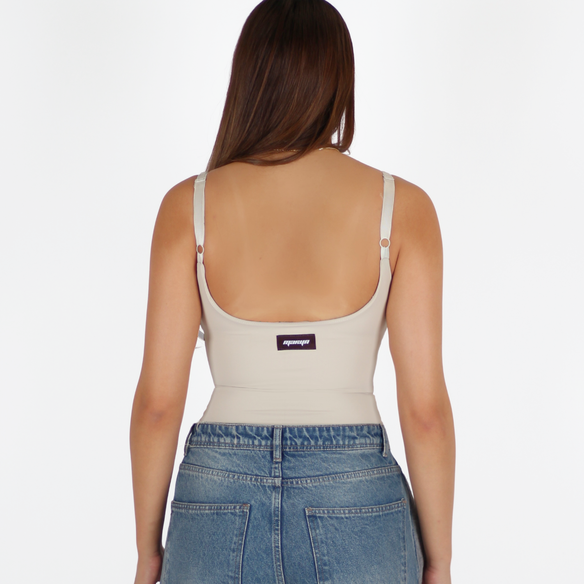 MTL Sculpting Label Bodysuit Beige