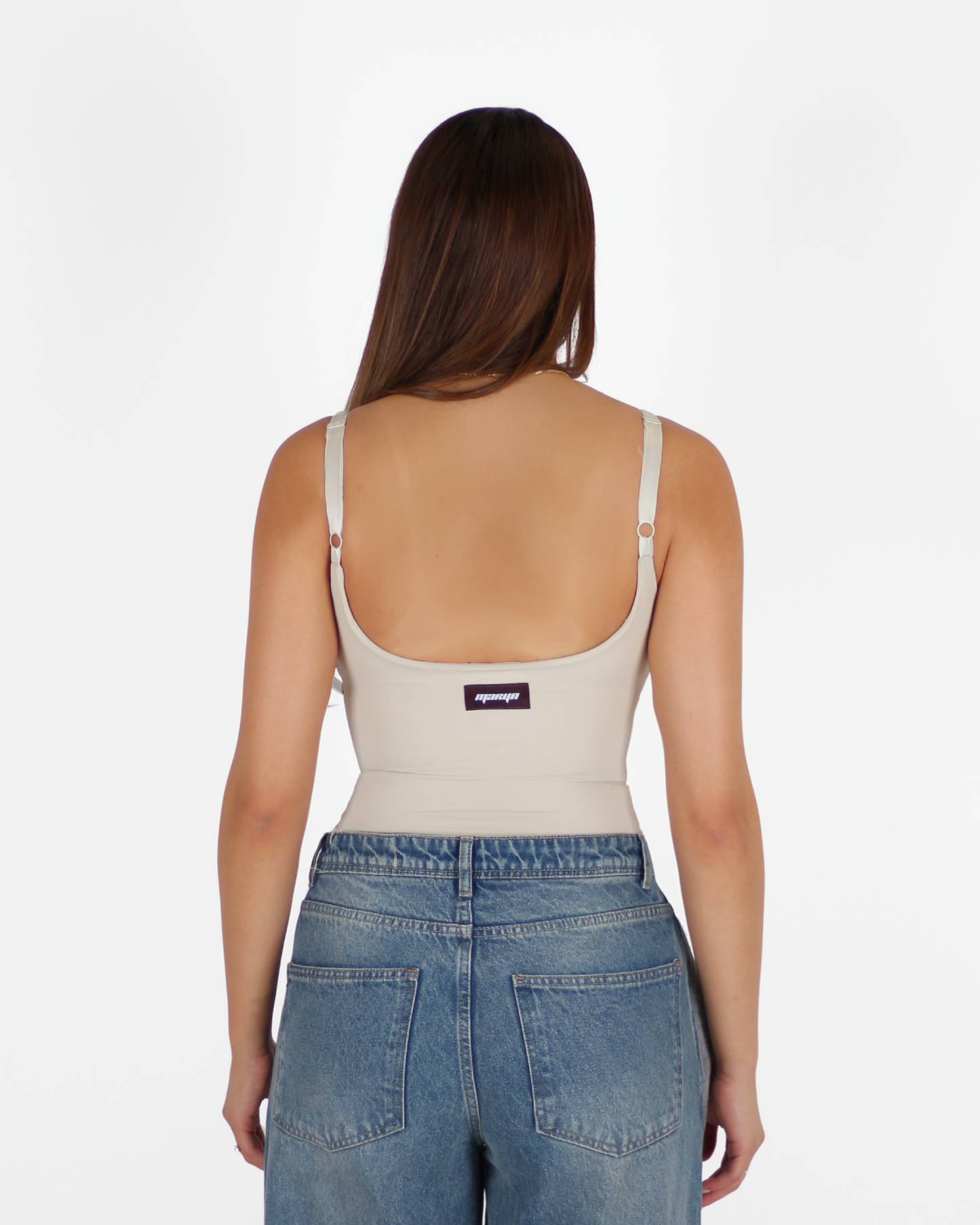 MTL Sculpting Label Bodysuit Beige