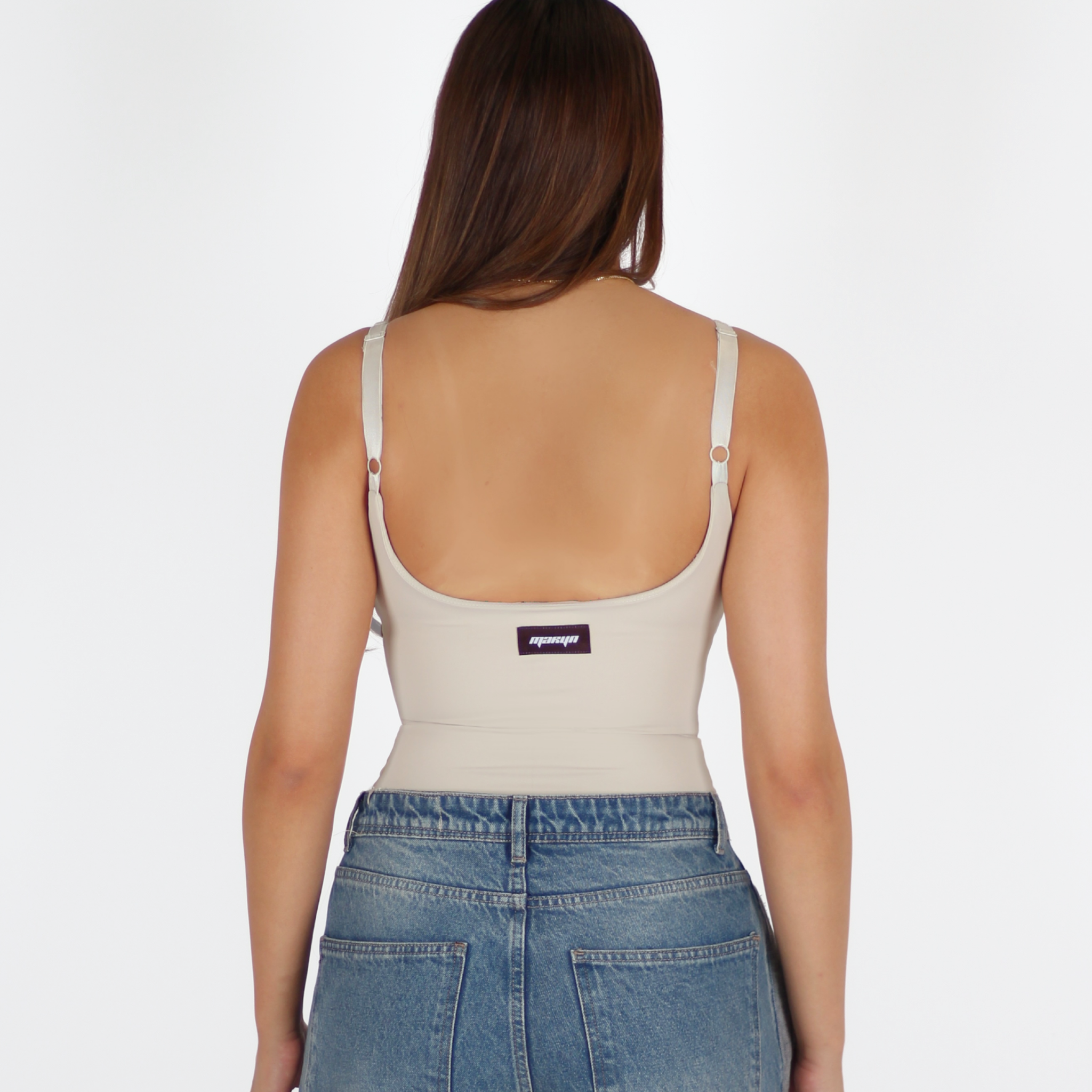 MTL Sculpting Label Bodysuit Beige