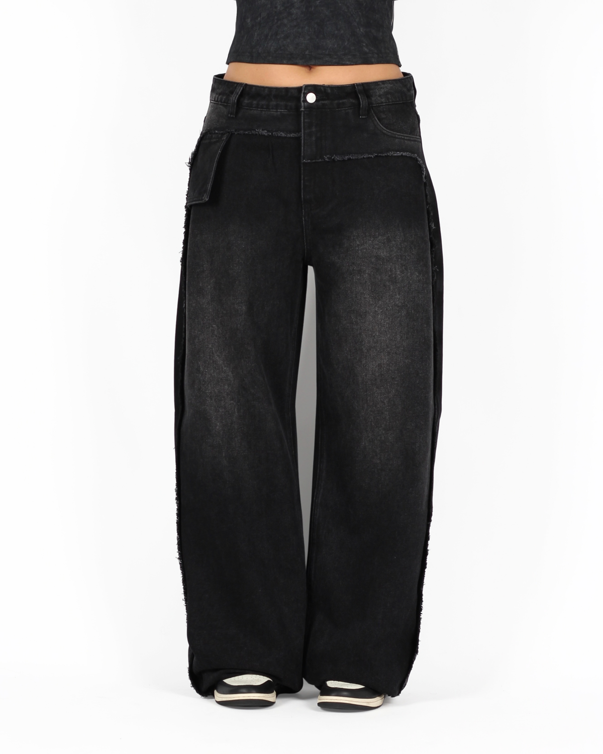MTL Reworked Straight Leg Jeans Black