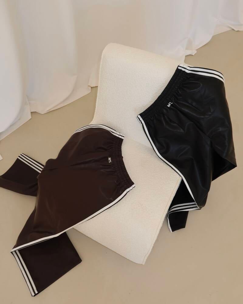 MTL Lux Leather Pants Black