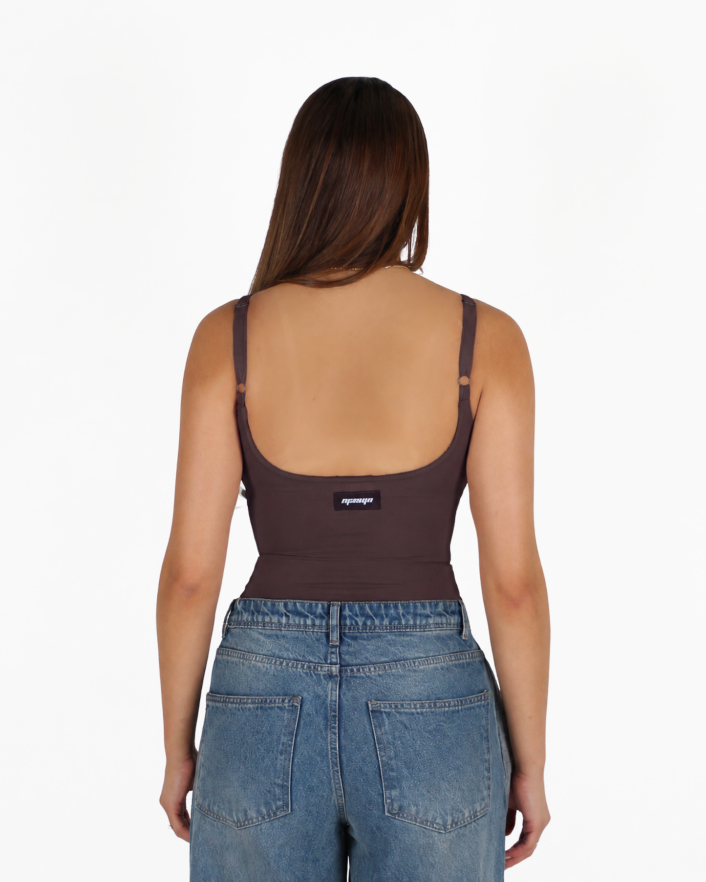 MTL Sculpting Label Bodysuit Brown