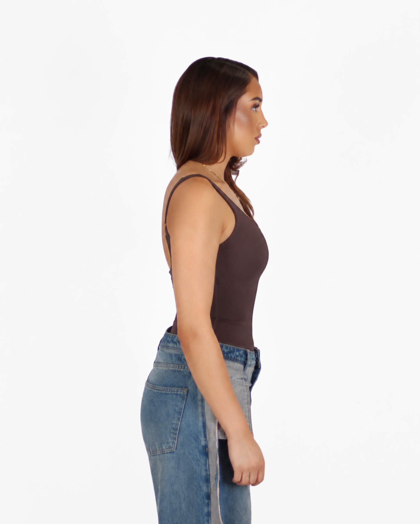MTL Sculpting Label Bodysuit Brown