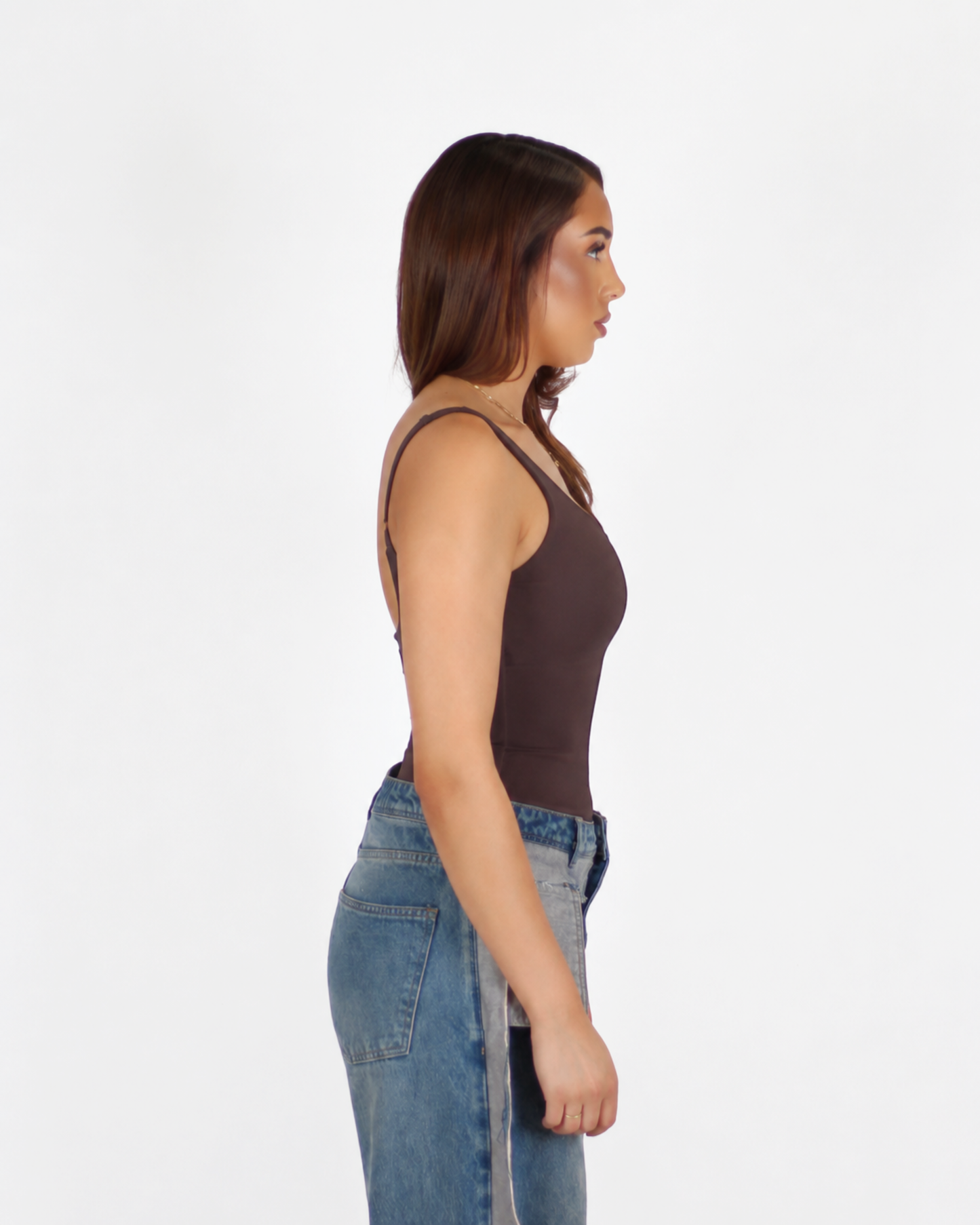 PRE-ORDER MTL Sculpting Label Bodysuit Brown