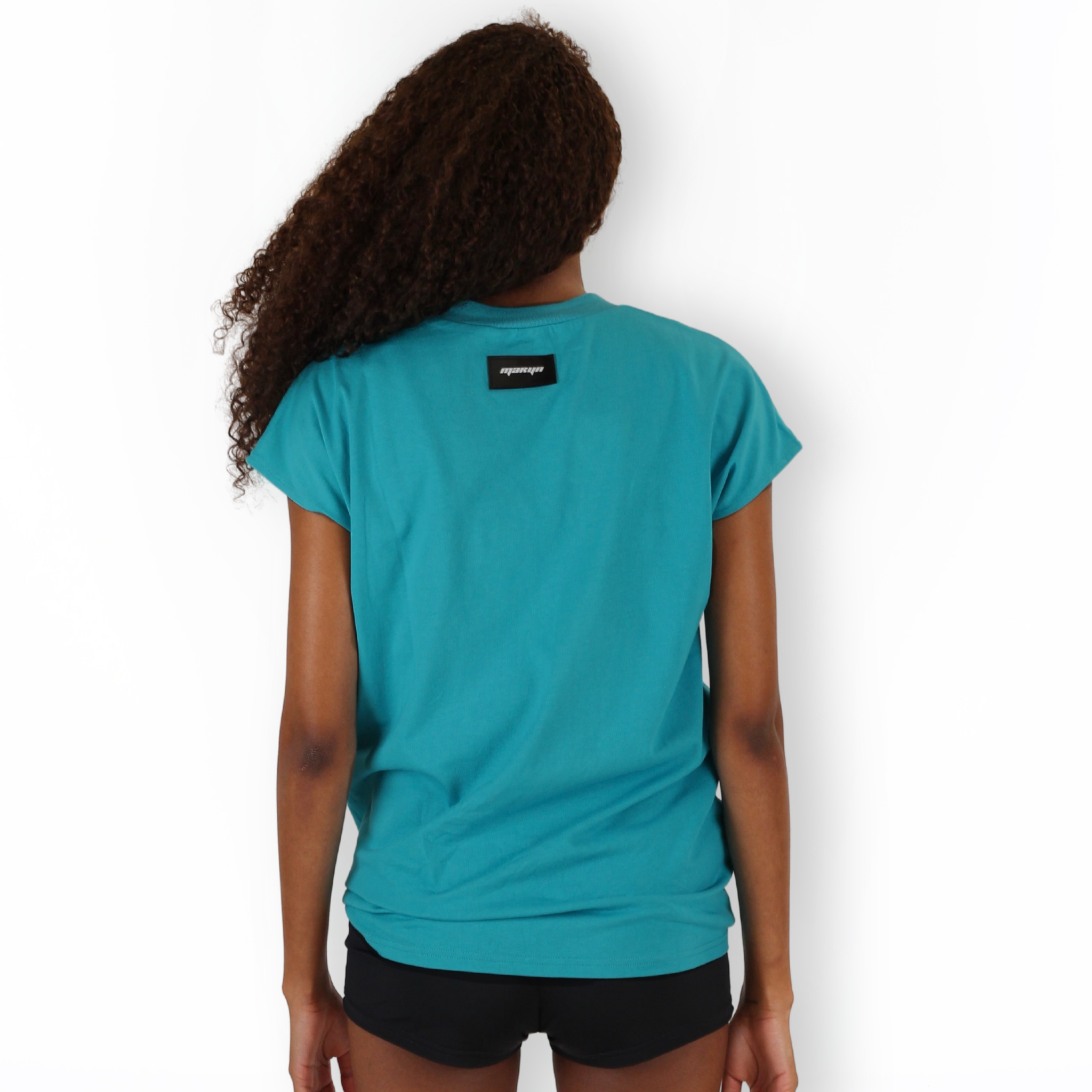 MTL Sleeveless Zipper Shirt Teal