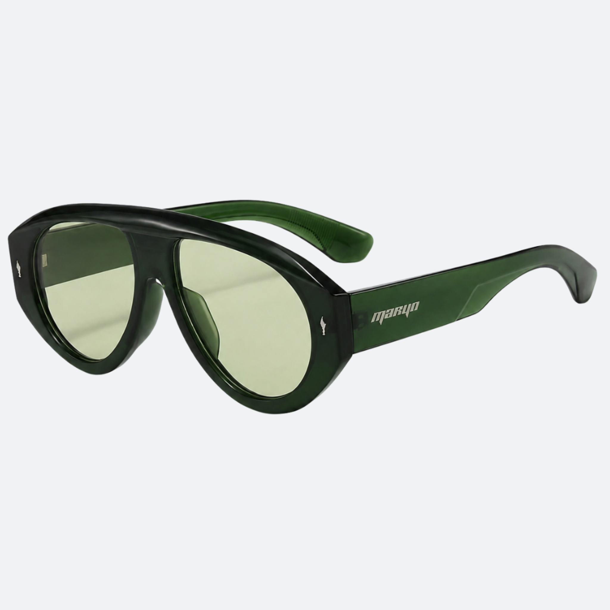 MTL Aviator Sunglasses Green