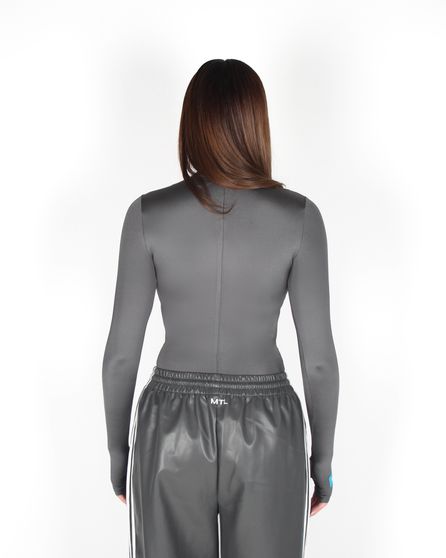 MTL Long Sleeve Bodysuit Grey