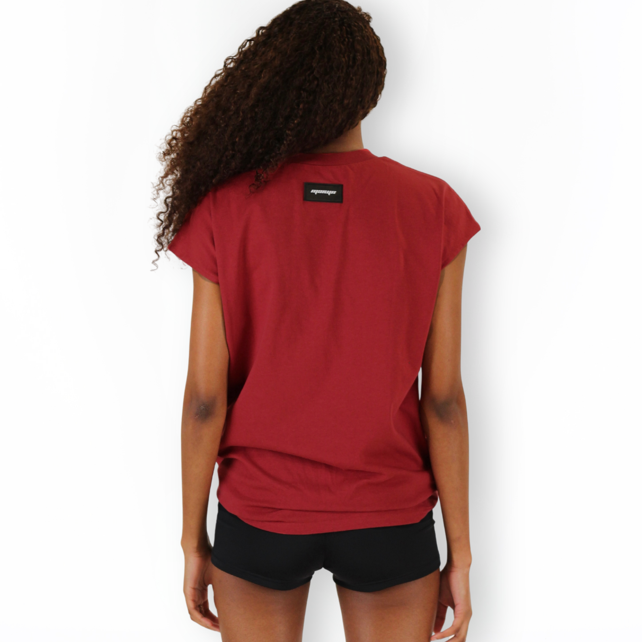 MTL Sleeveless Zipper Shirt Red