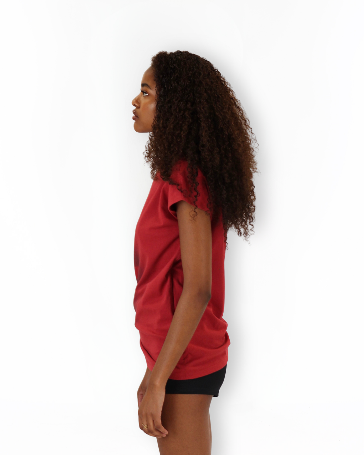 MTL Sleeveless Zipper Shirt Red