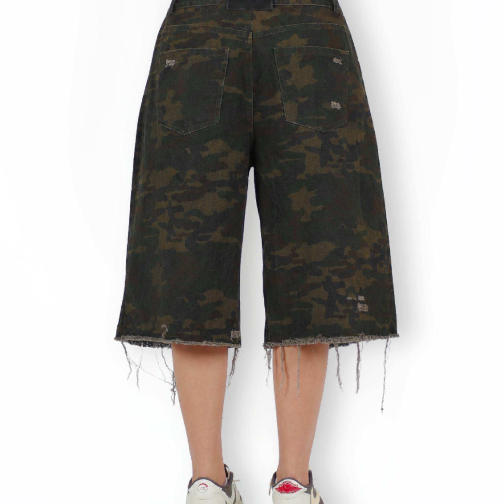 MTL Camouflage Distressed Jorts