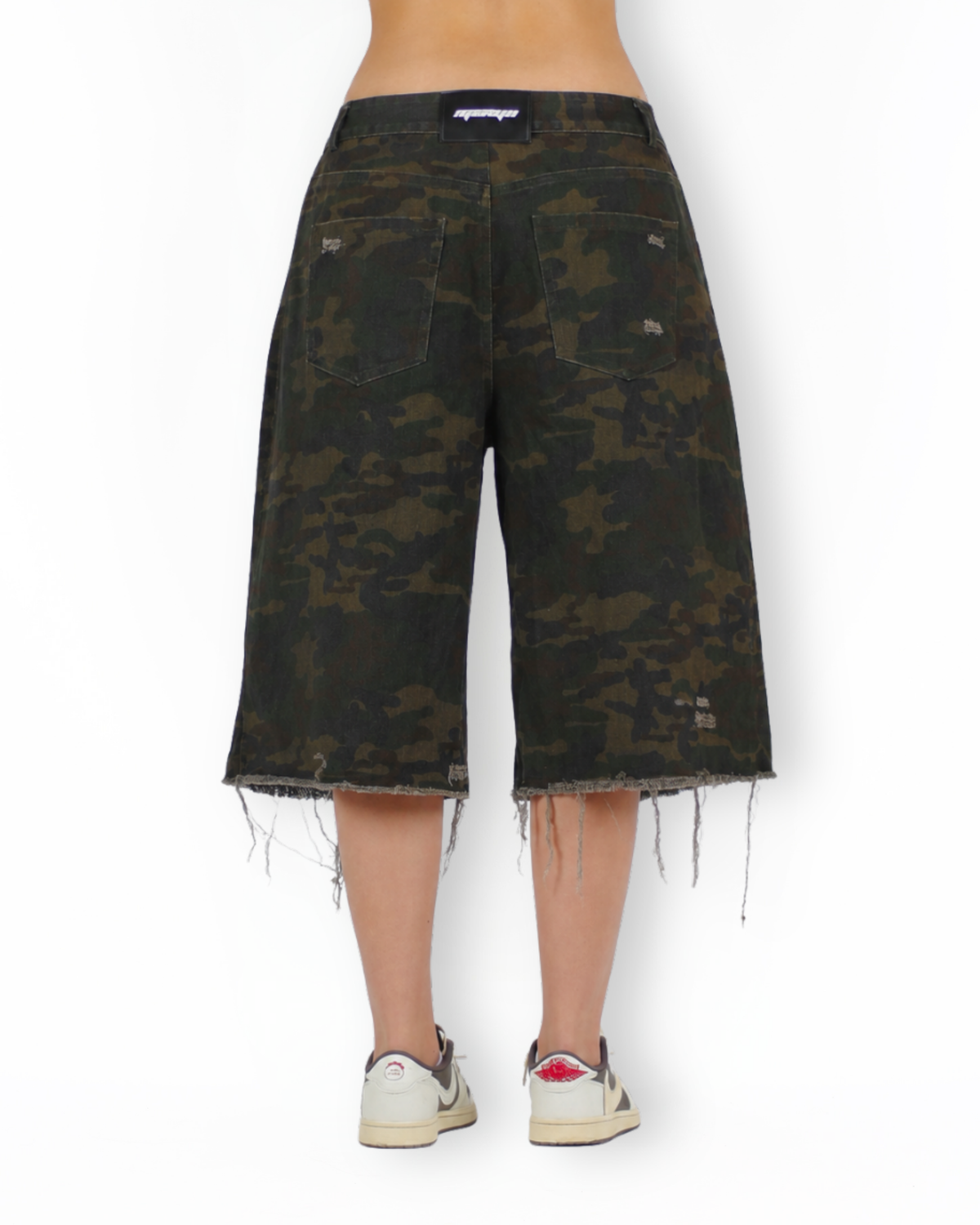 MTL Camouflage Distressed Jorts