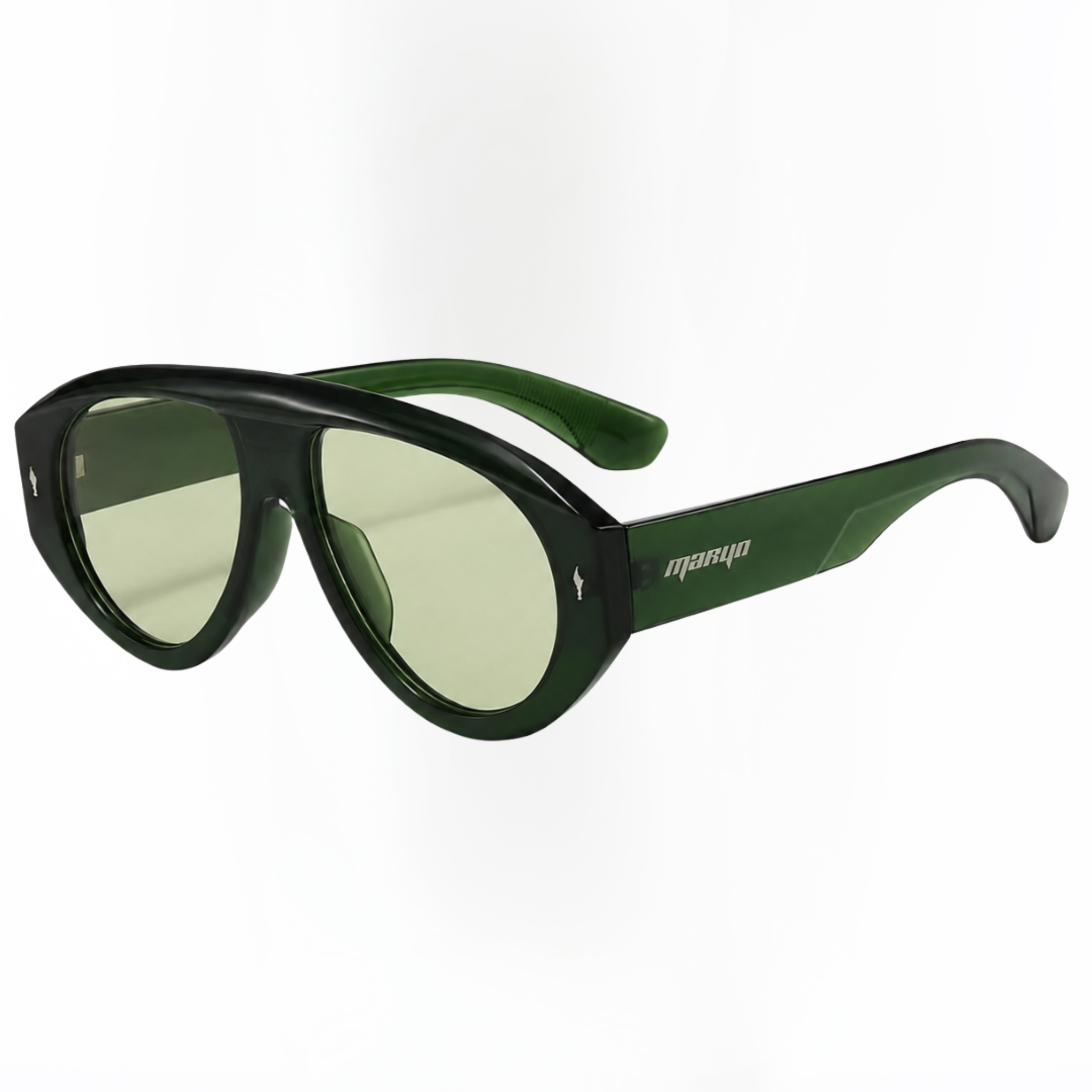 MTL Aviator Sunglasses Green