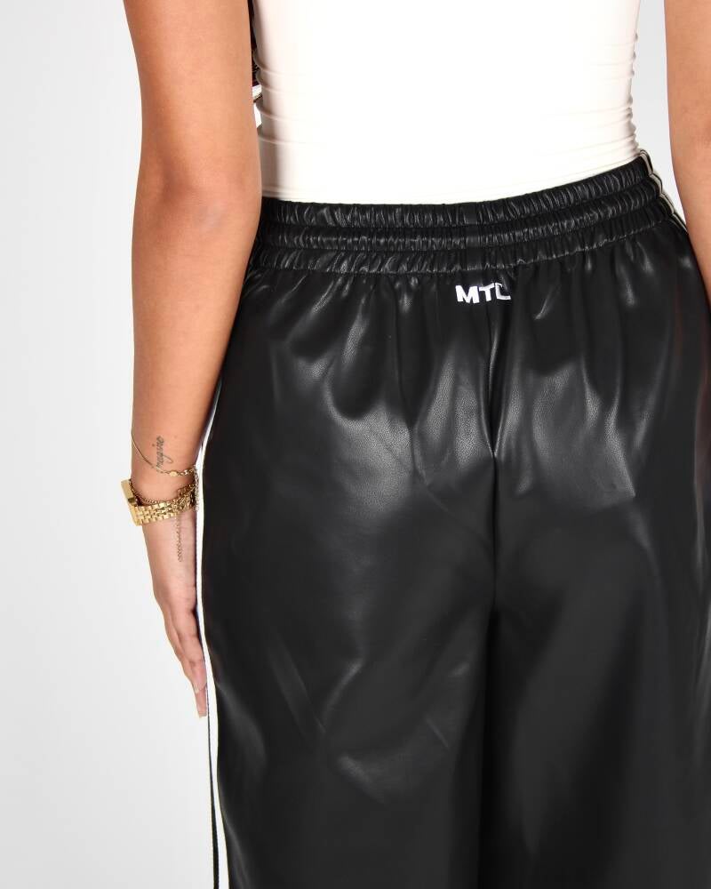 MTL Lux Leather Pants Black