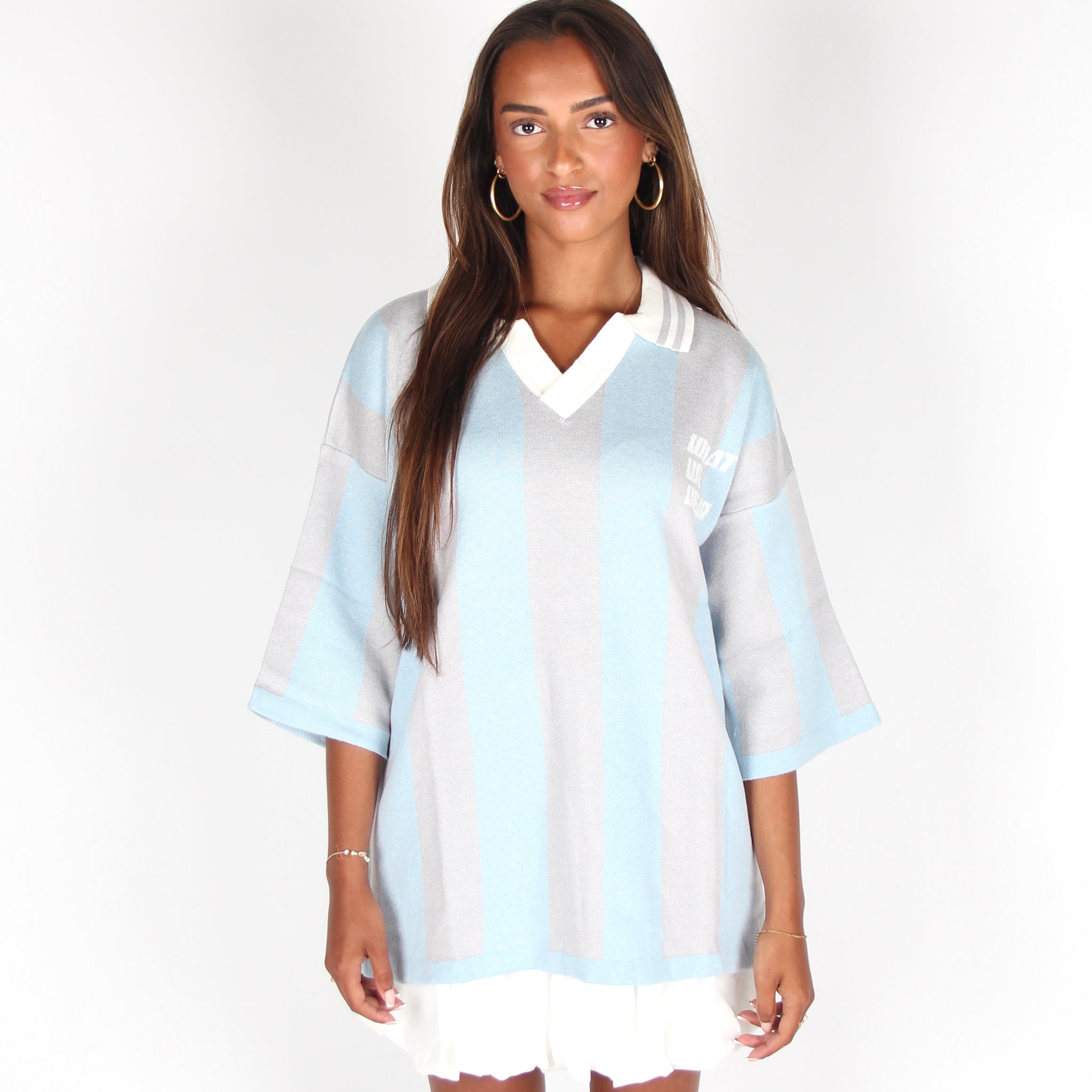 Nika Knitted Jersey Blue