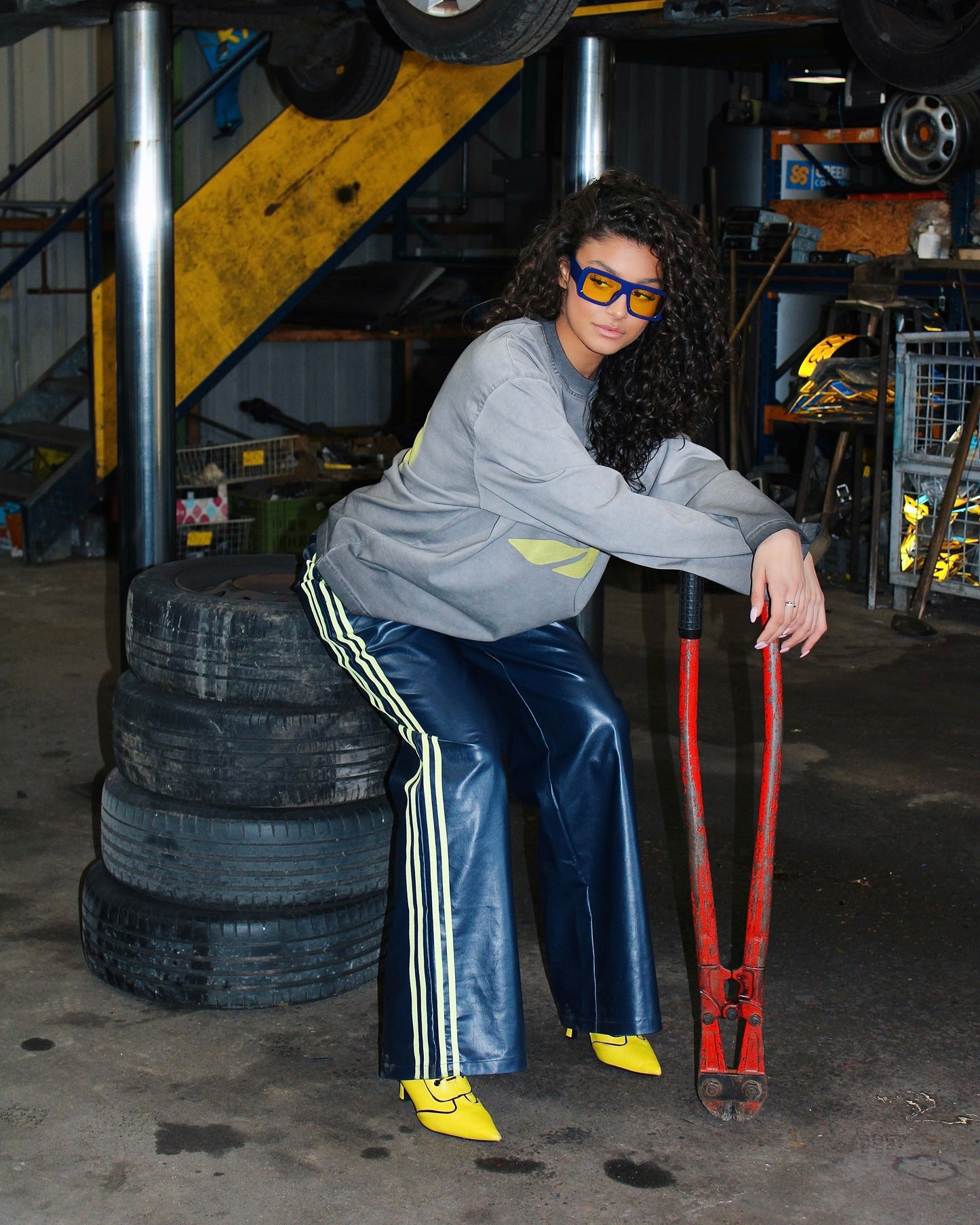 MTL Printed Longsleeve Grey/Yellow