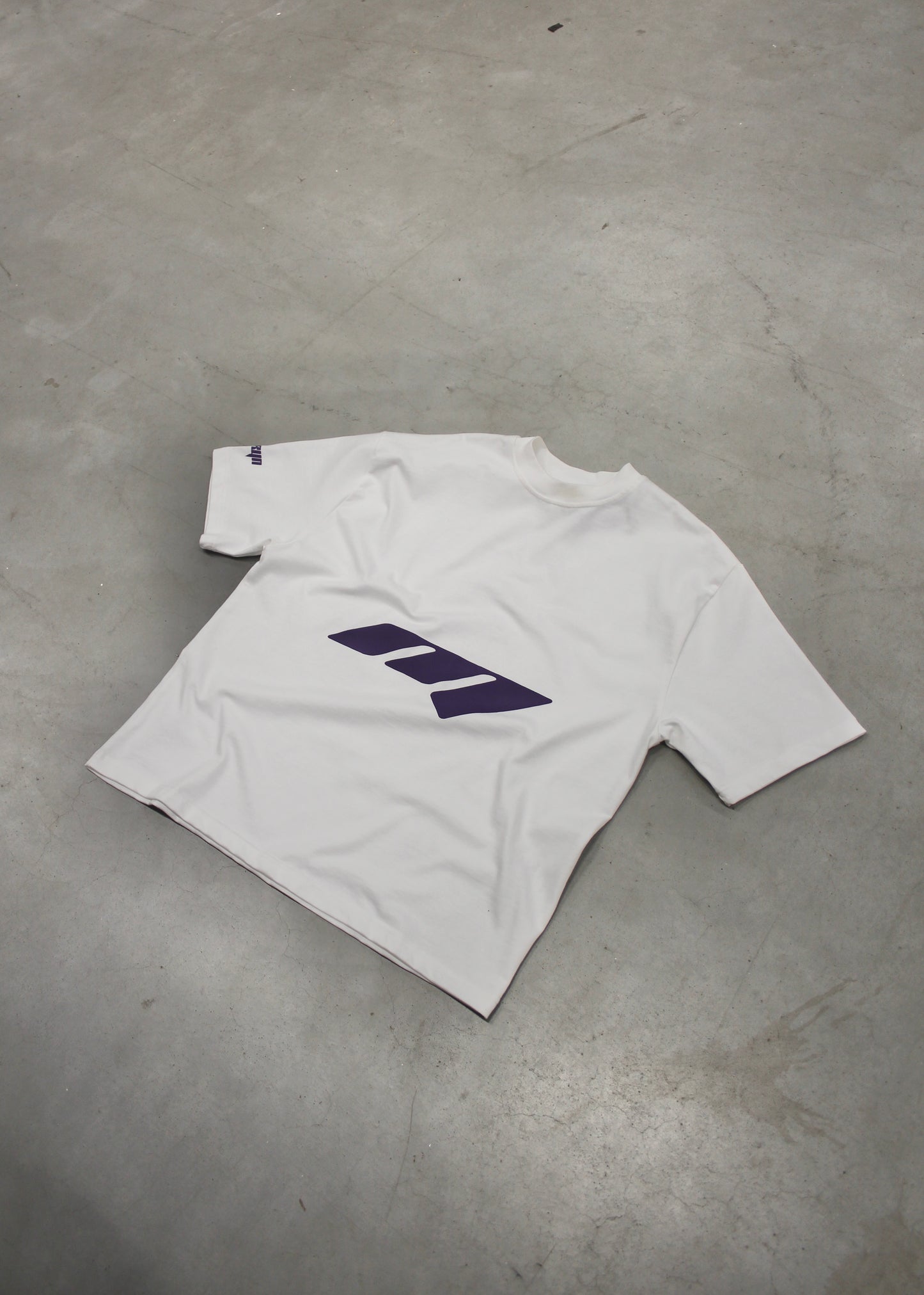 MTL Printed T-shirt Ecru/Purple