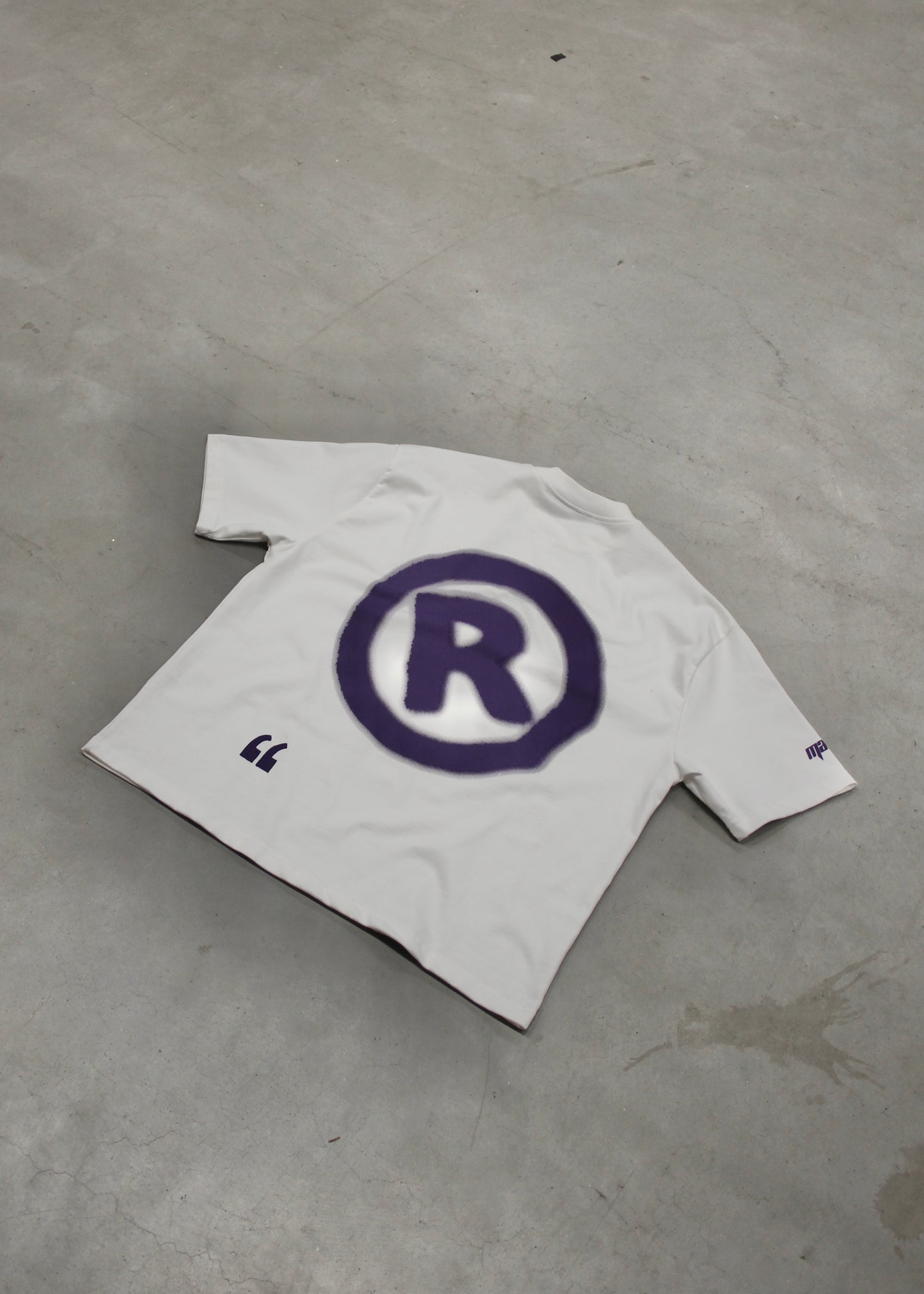 MTL Printed T-shirt Ecru/Purple