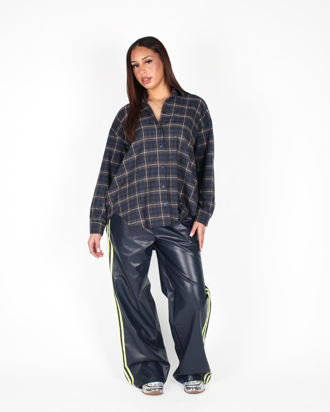Checked Flannel Navy/Brown